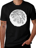 Wolf Graphic T-Shirt - Black Crew Neck Tee
