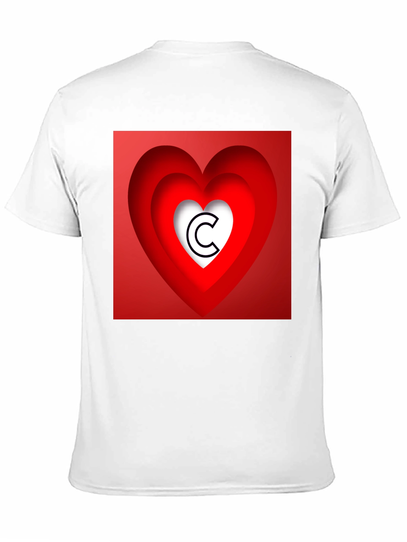 Heart Initial C Graphic T-Shirt