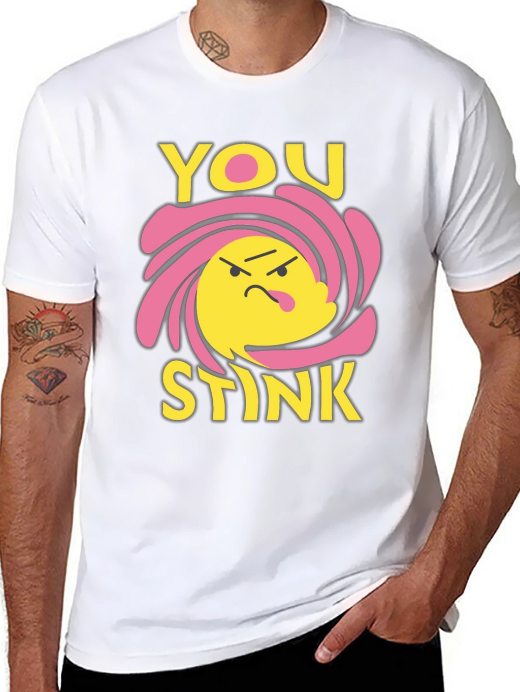 You Stink Graphic Tee - Black Humor T-Shirt