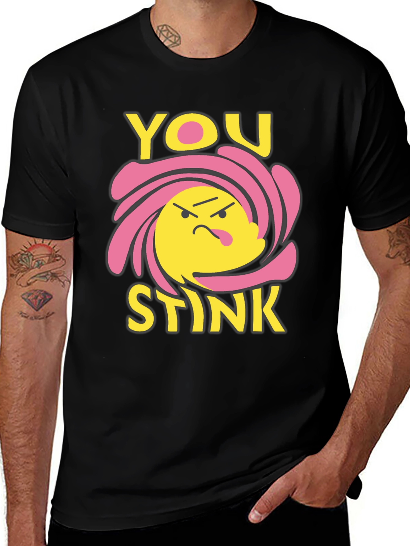 You Stink Graphic Tee - Black Humor T-Shirt