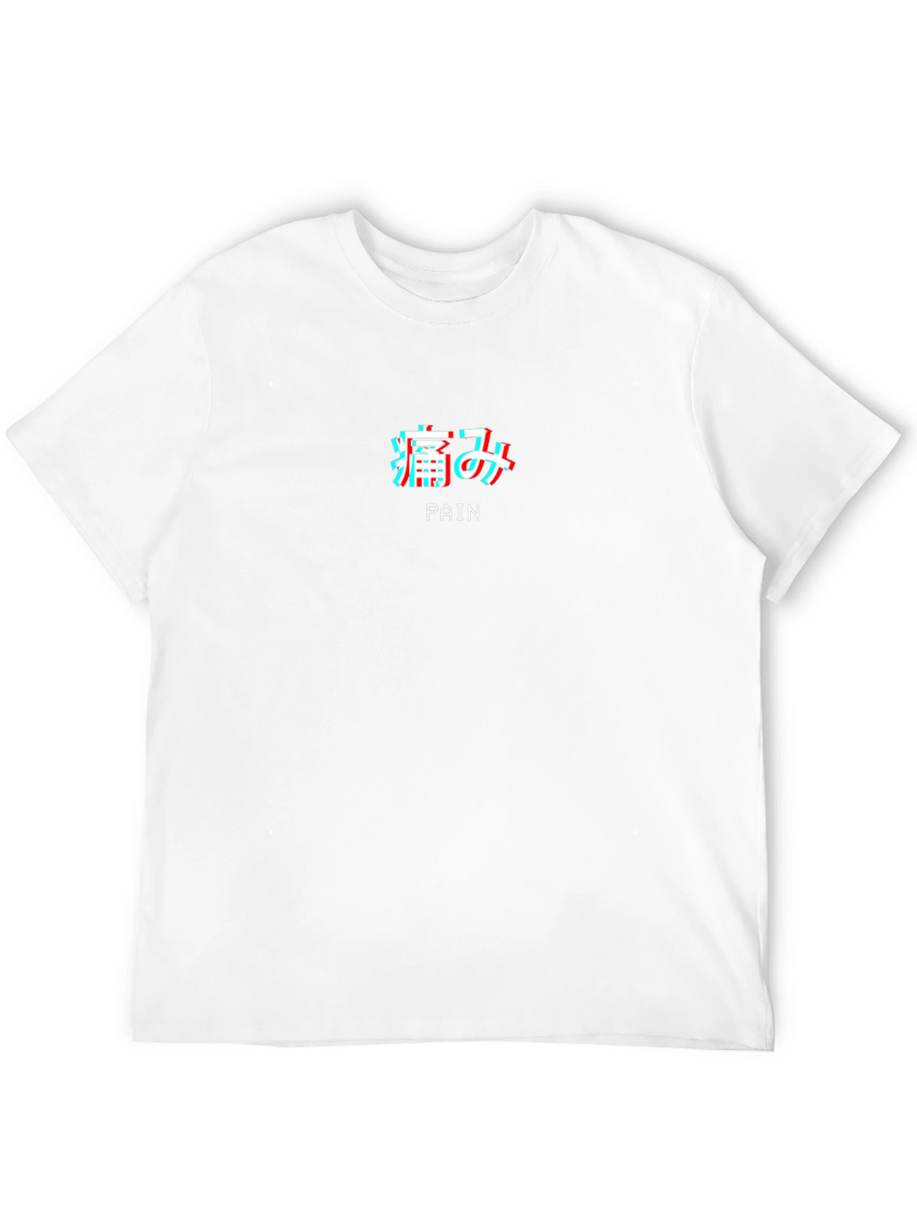 Pain Aesthetic Graphic Tee - Black Crew Neck