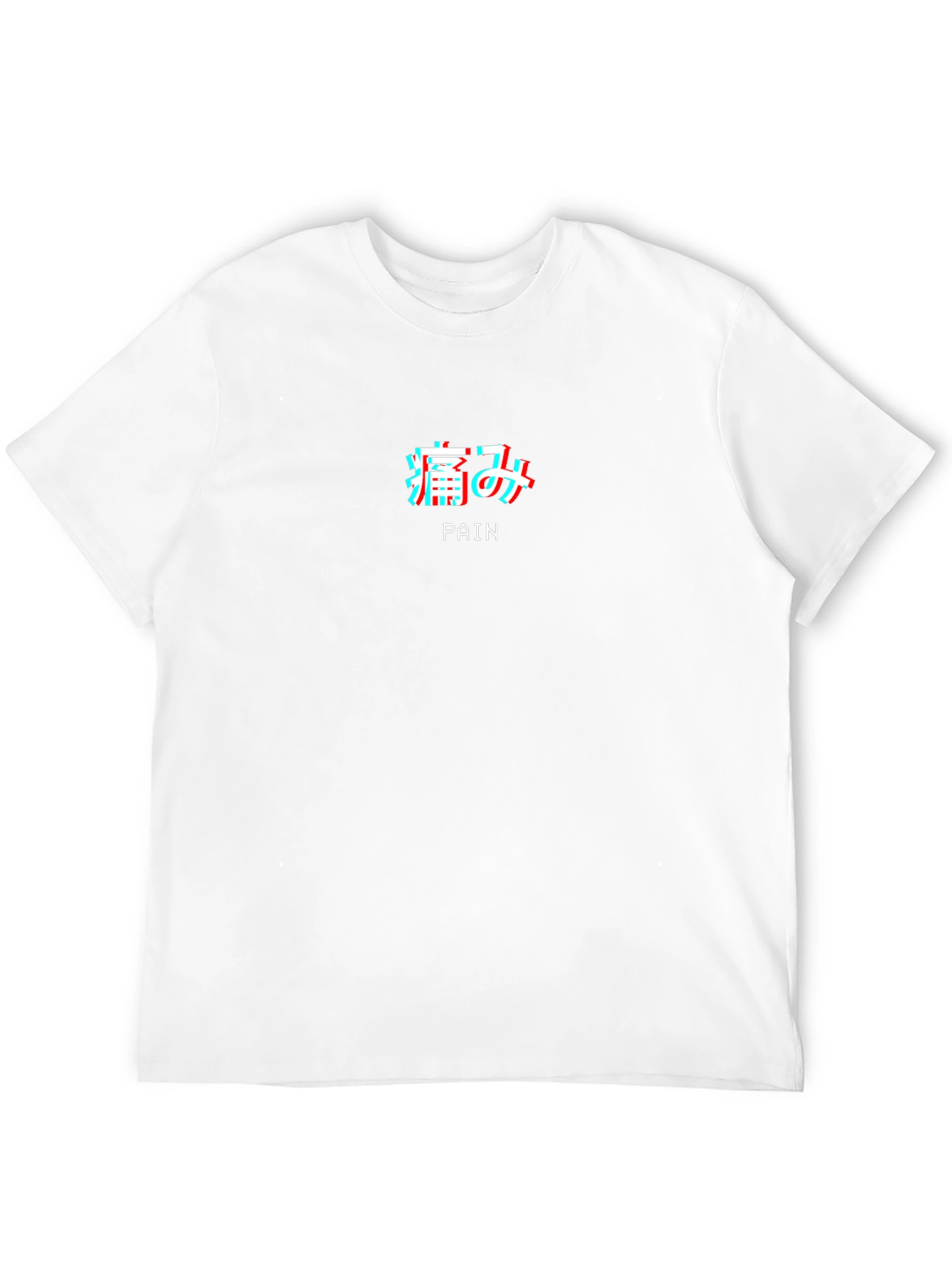 Pain Aesthetic Graphic Tee - Black Crew Neck
