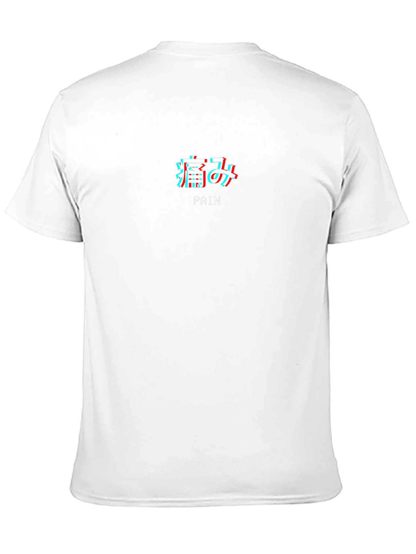 Pain Aesthetic Graphic Tee - Black Crew Neck