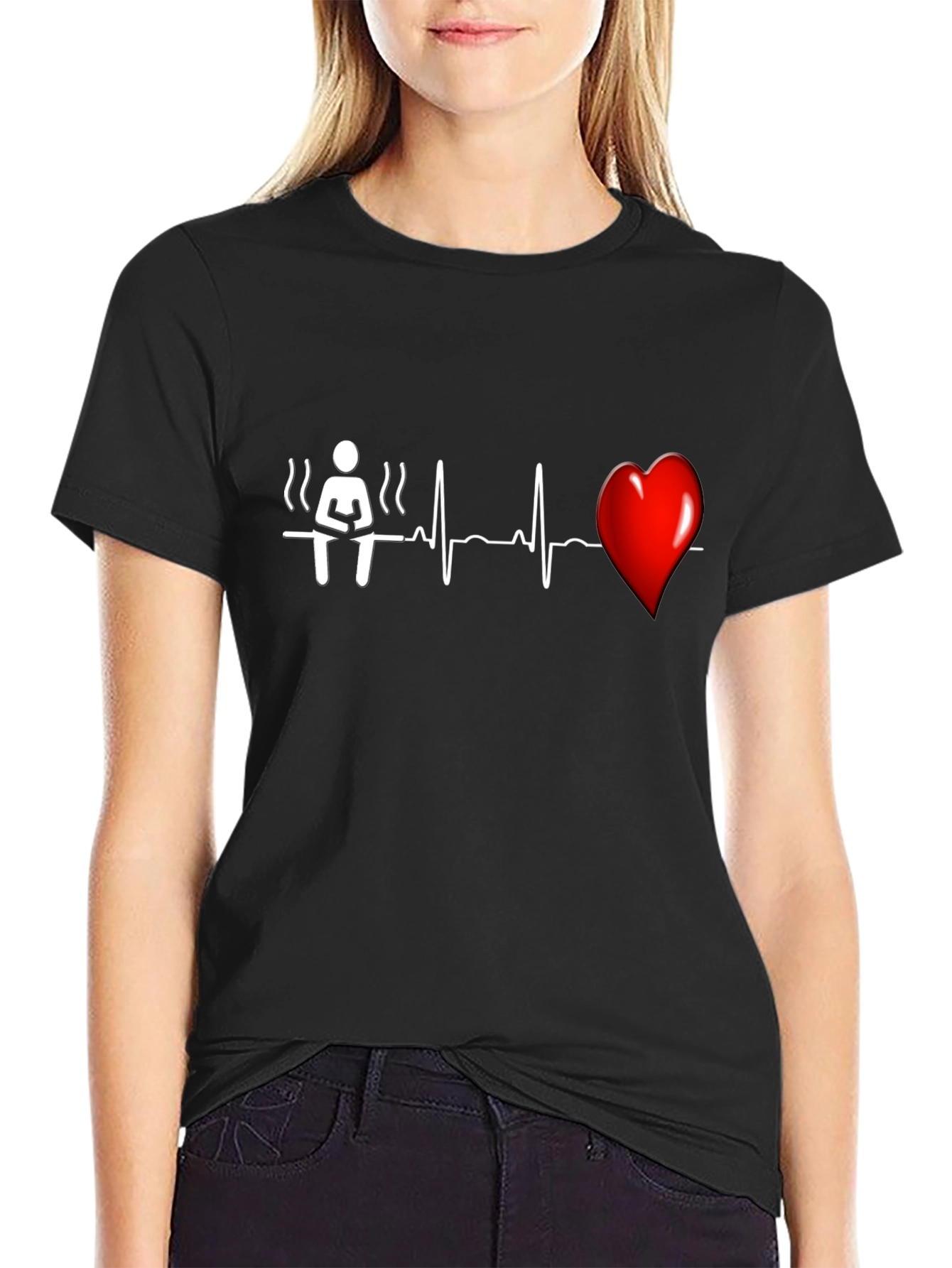 Sauna Heartbeat T-Shirt - Unique Graphic Tee