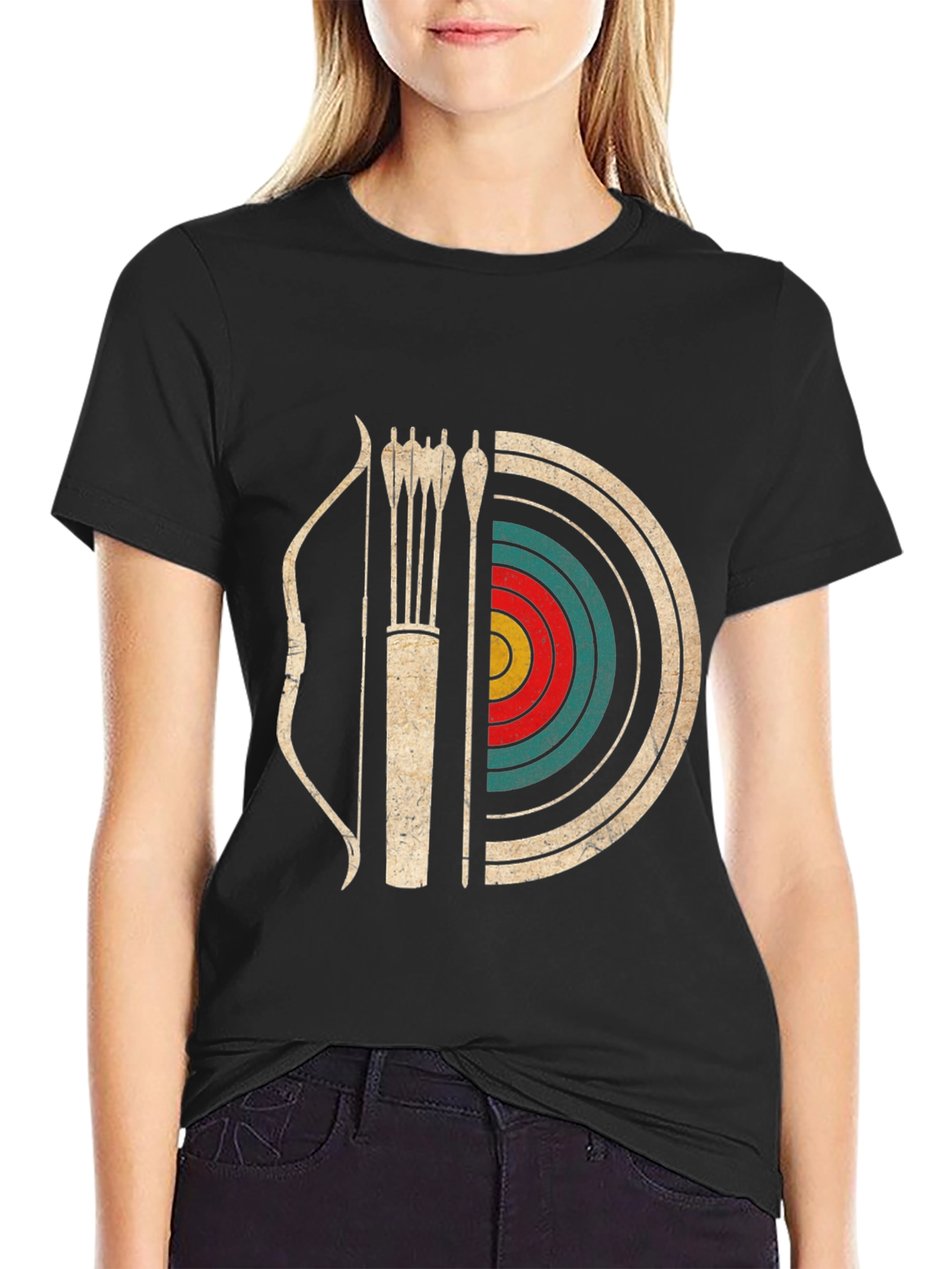 Archery Bow and Arrow Target T-Shirt