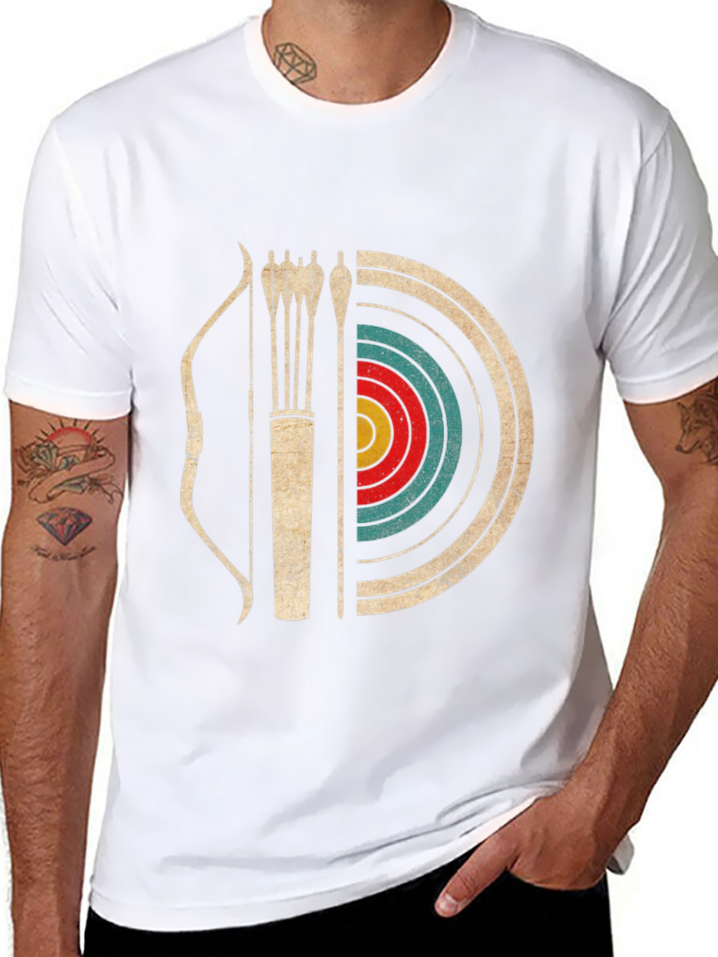 Archery Bow and Arrow Target T-Shirt