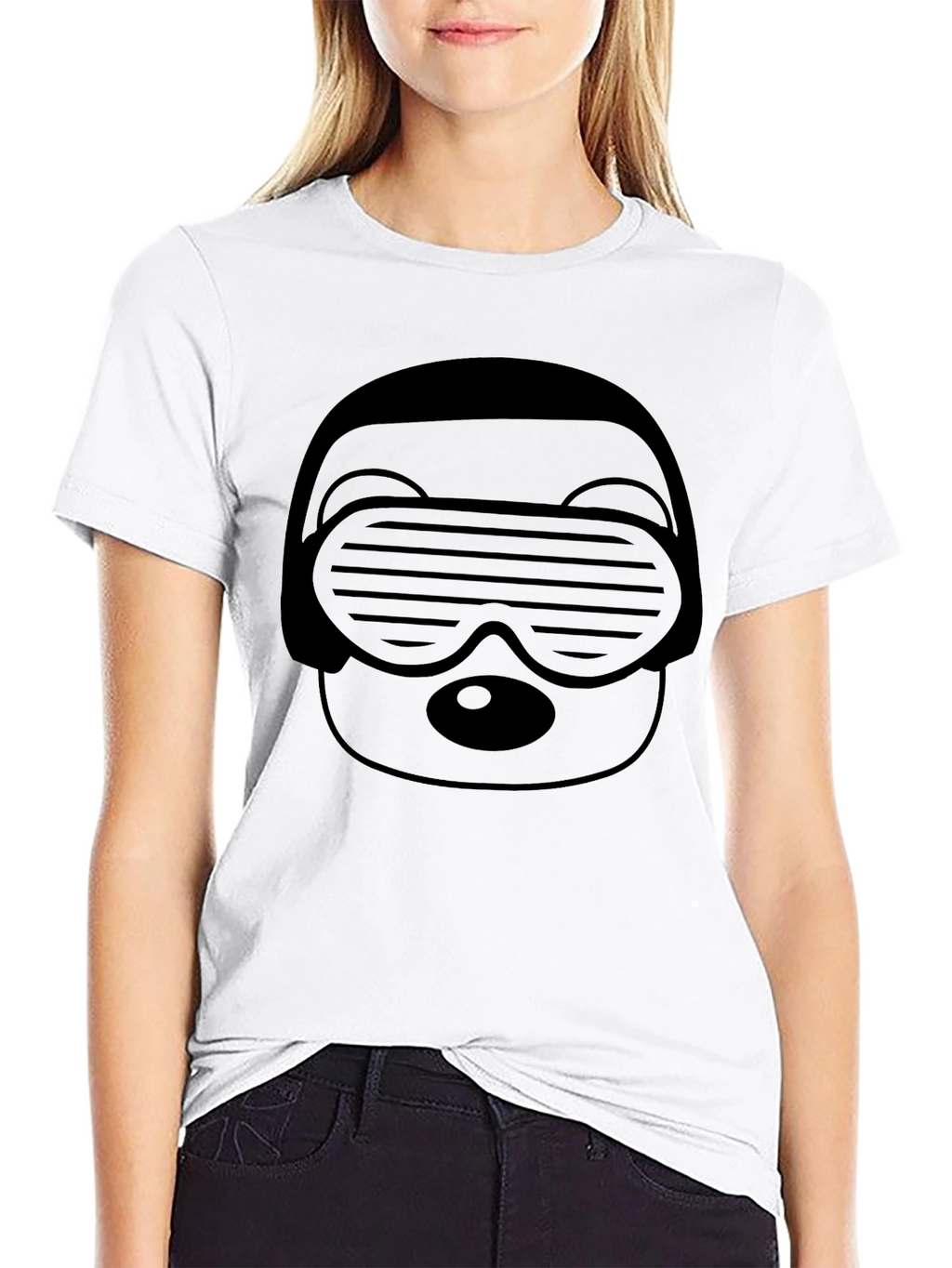 Cool Bear Shades Black T-Shirt