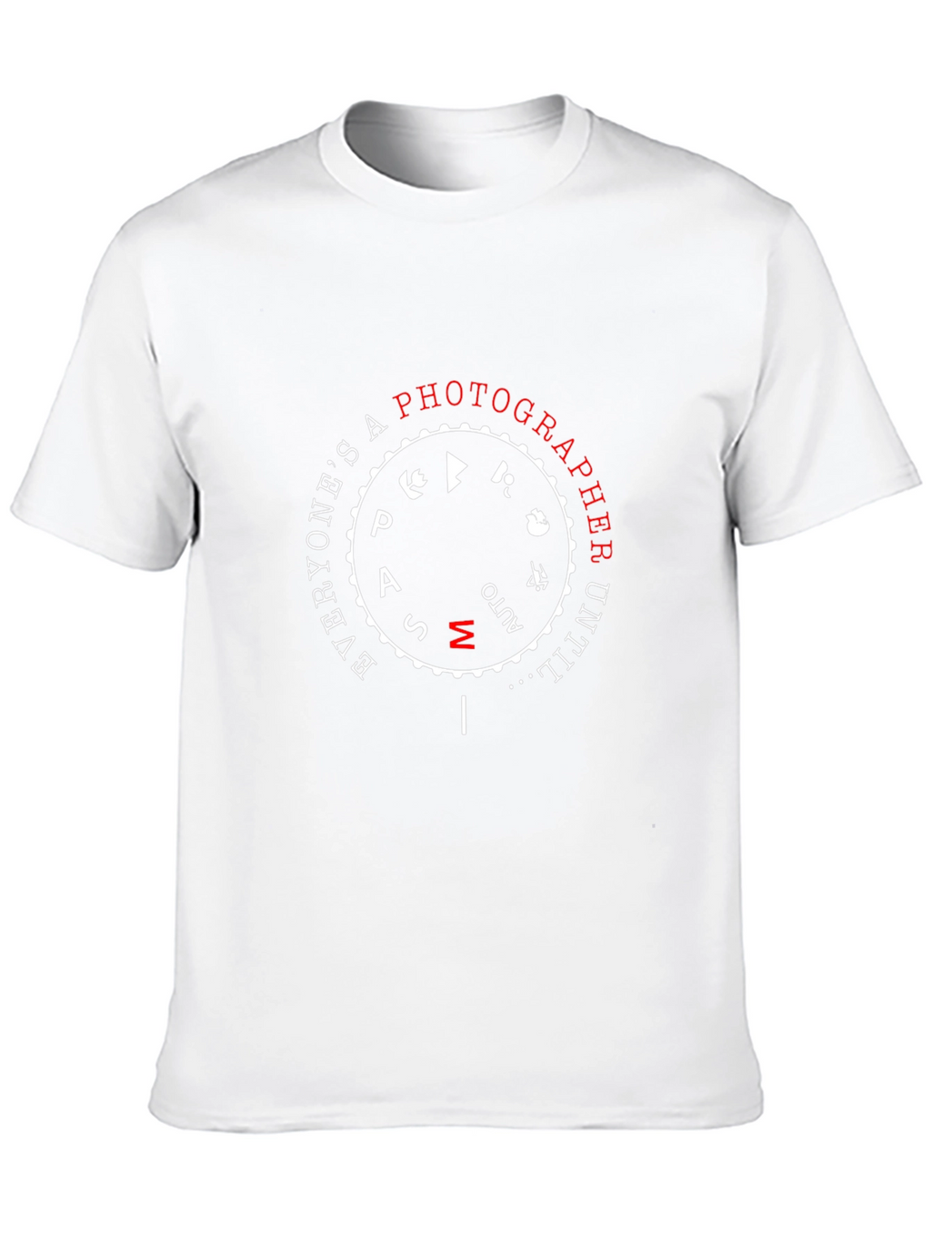 Photographer Mode Dial Black T-Shirt