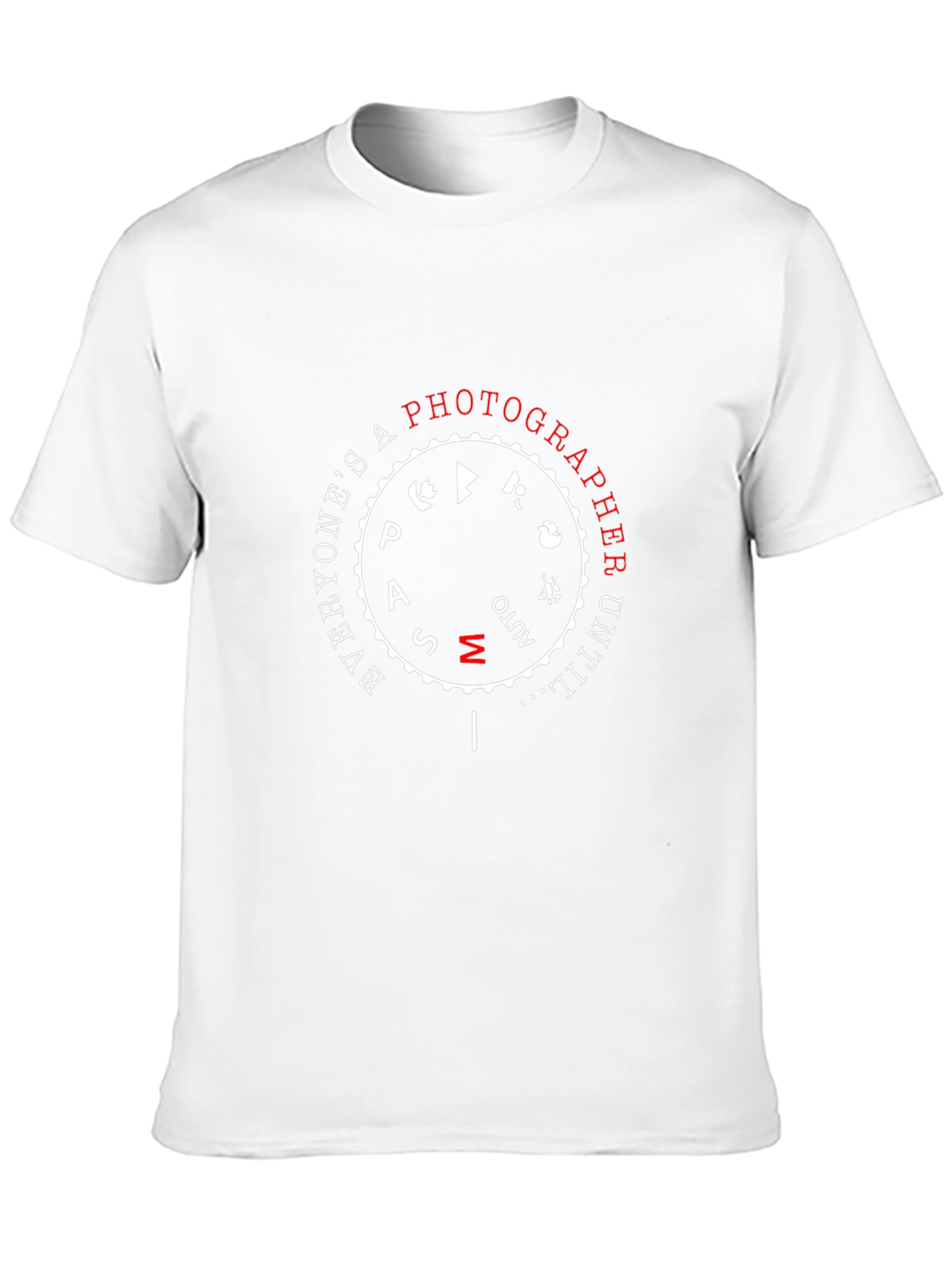 Photographer Mode Dial Black T-Shirt
