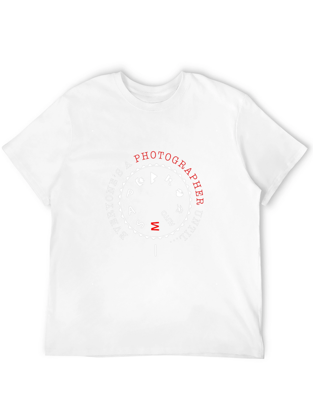 Photographer Mode Dial Black T-Shirt