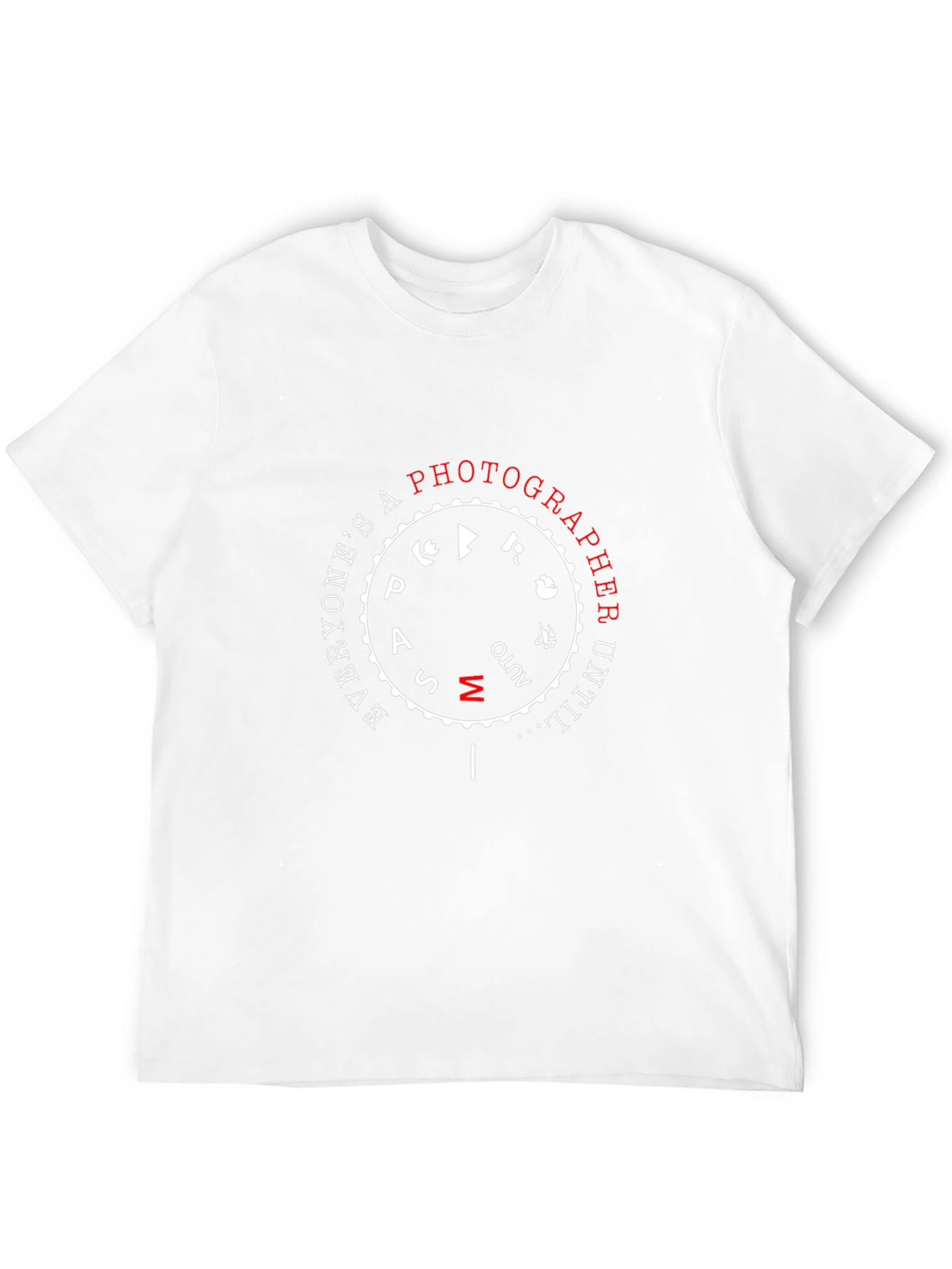 Photographer Mode Dial Black T-Shirt