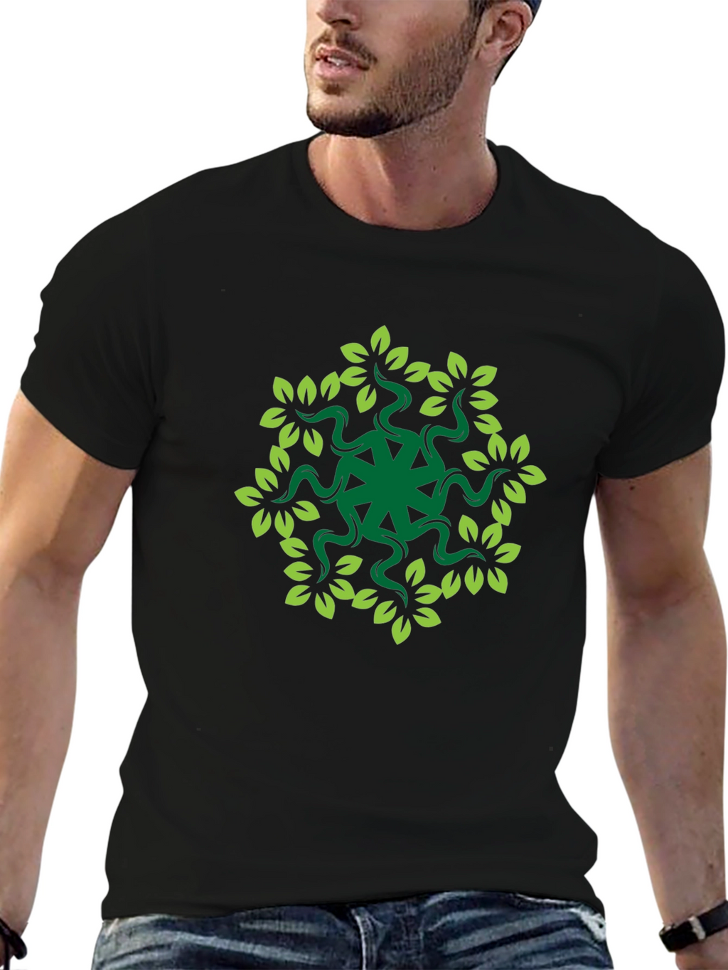 Nature Mandala Graphic T-Shirt