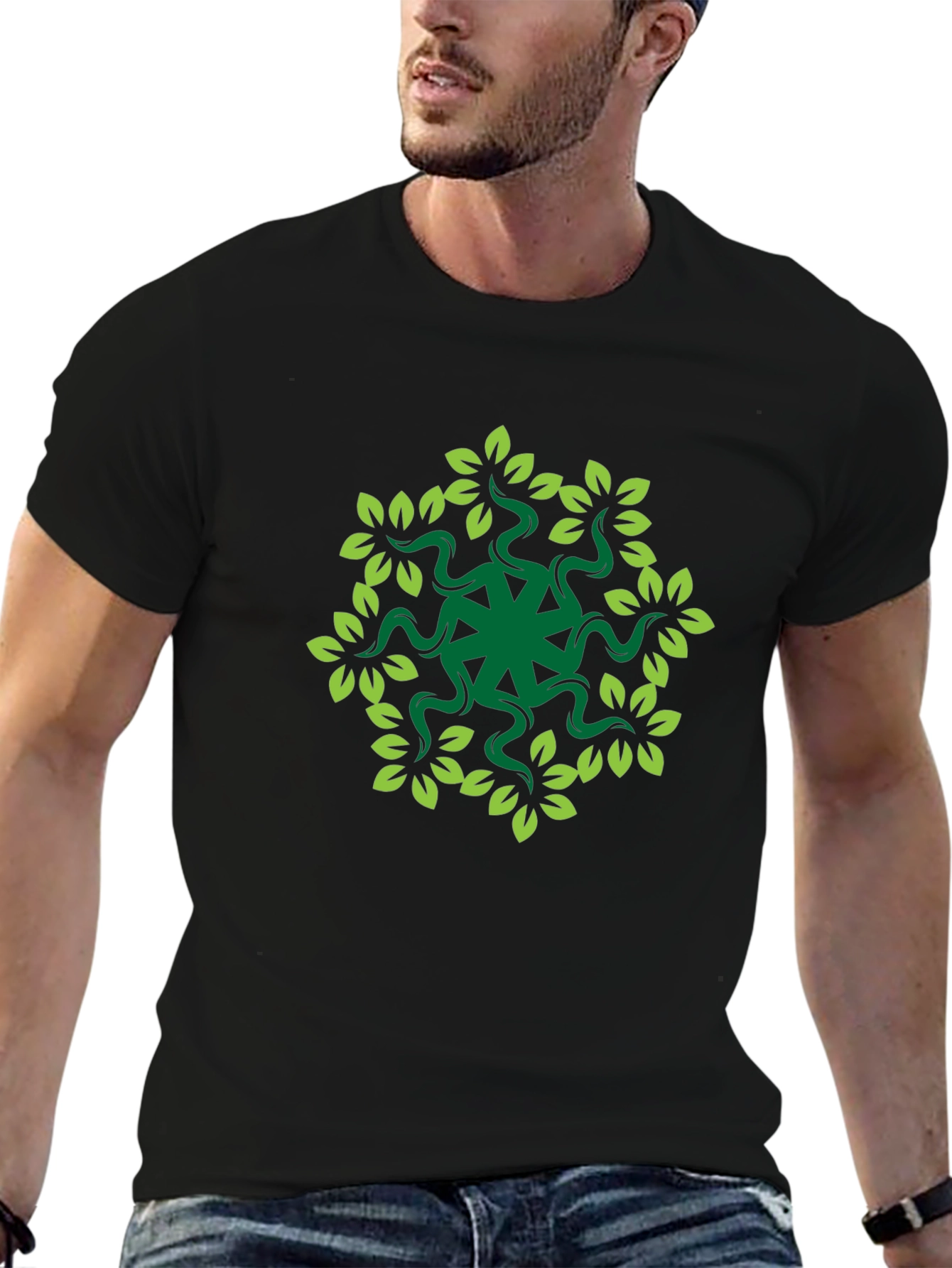 Nature Mandala Graphic T-Shirt