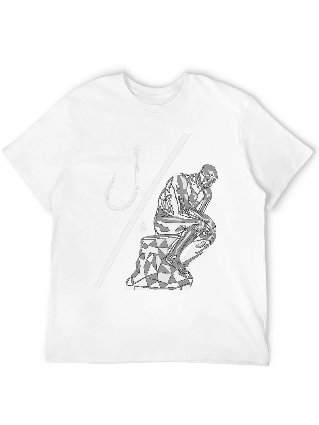 Philosophical Fishing T-Shirt - Hooked on Thinking
