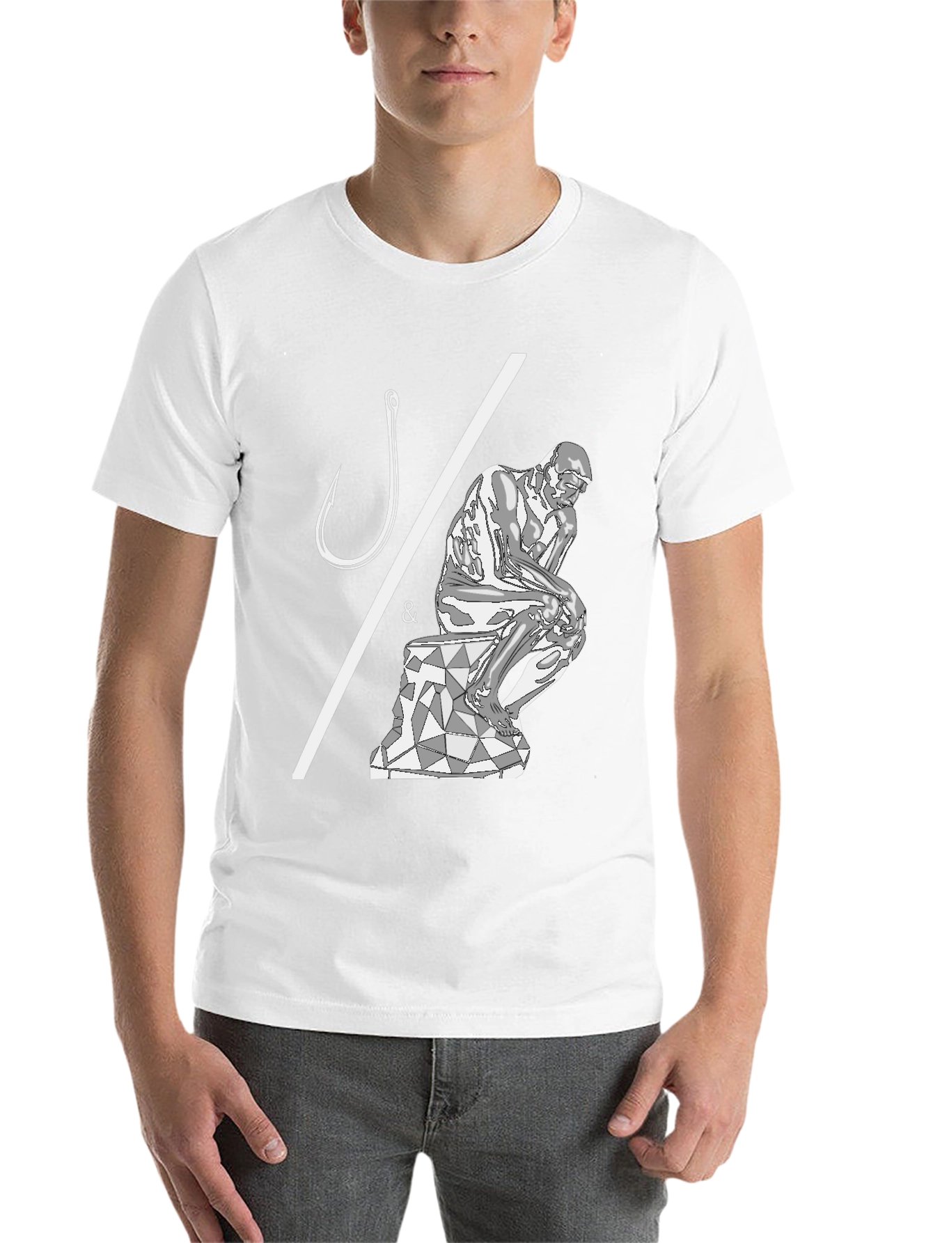 Philosophical Fishing T-Shirt - Hooked on Thinking
