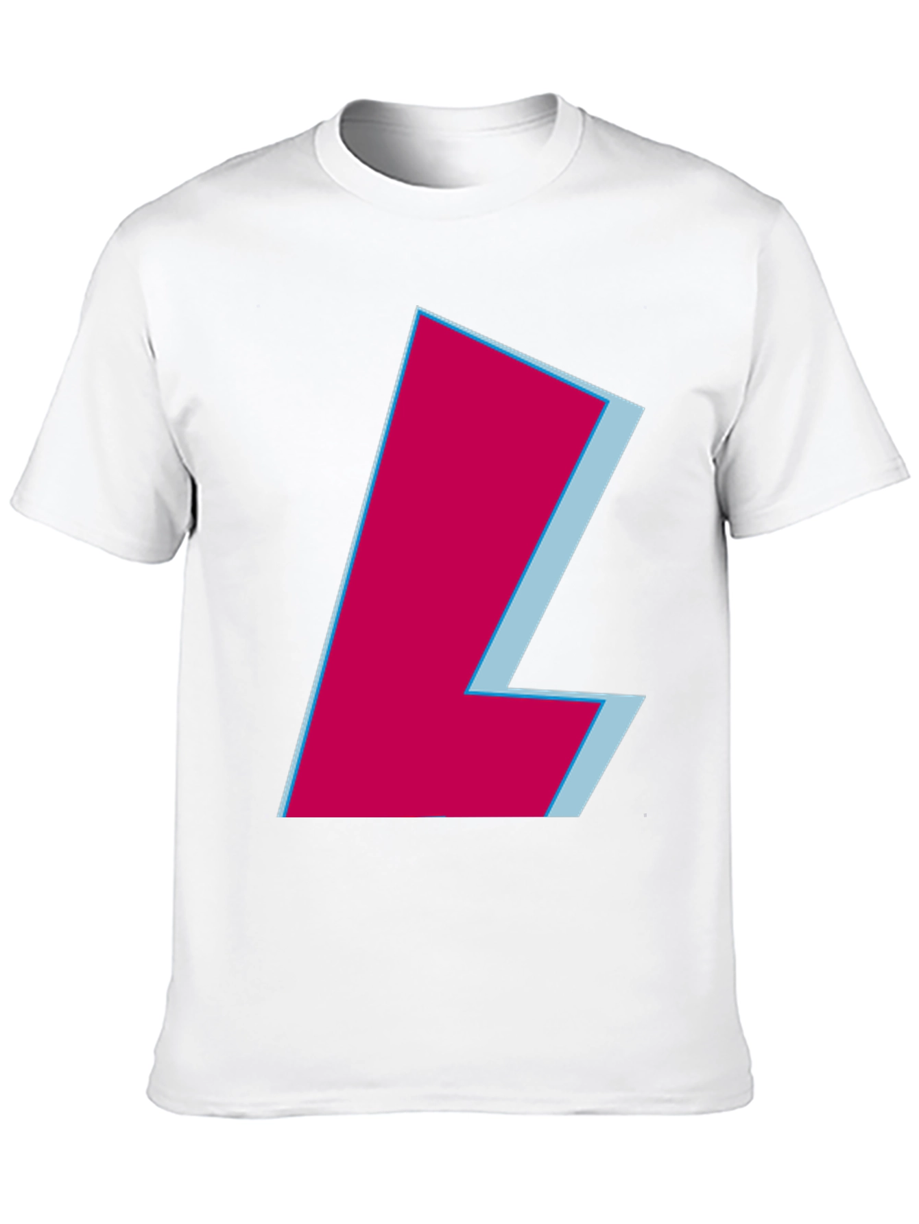 Modern L Graphic Tee - Black Casual Shirt
