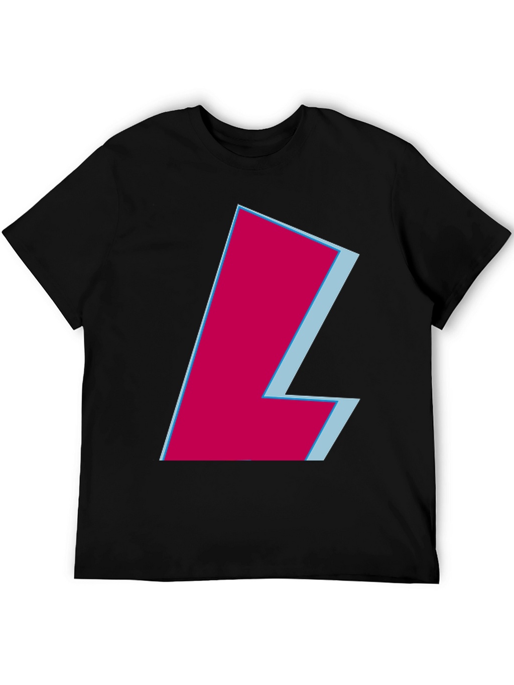 Modern L Graphic Tee - Black Casual Shirt