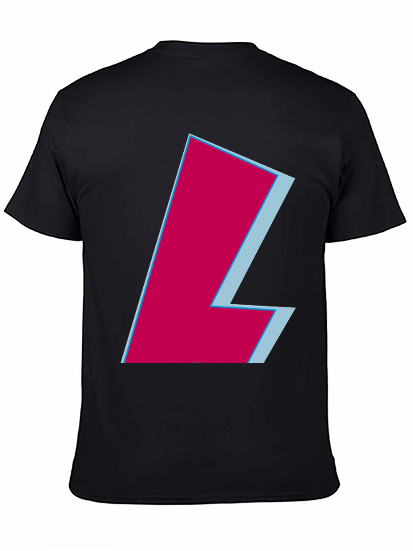 Modern L Graphic Tee - Black Casual Shirt