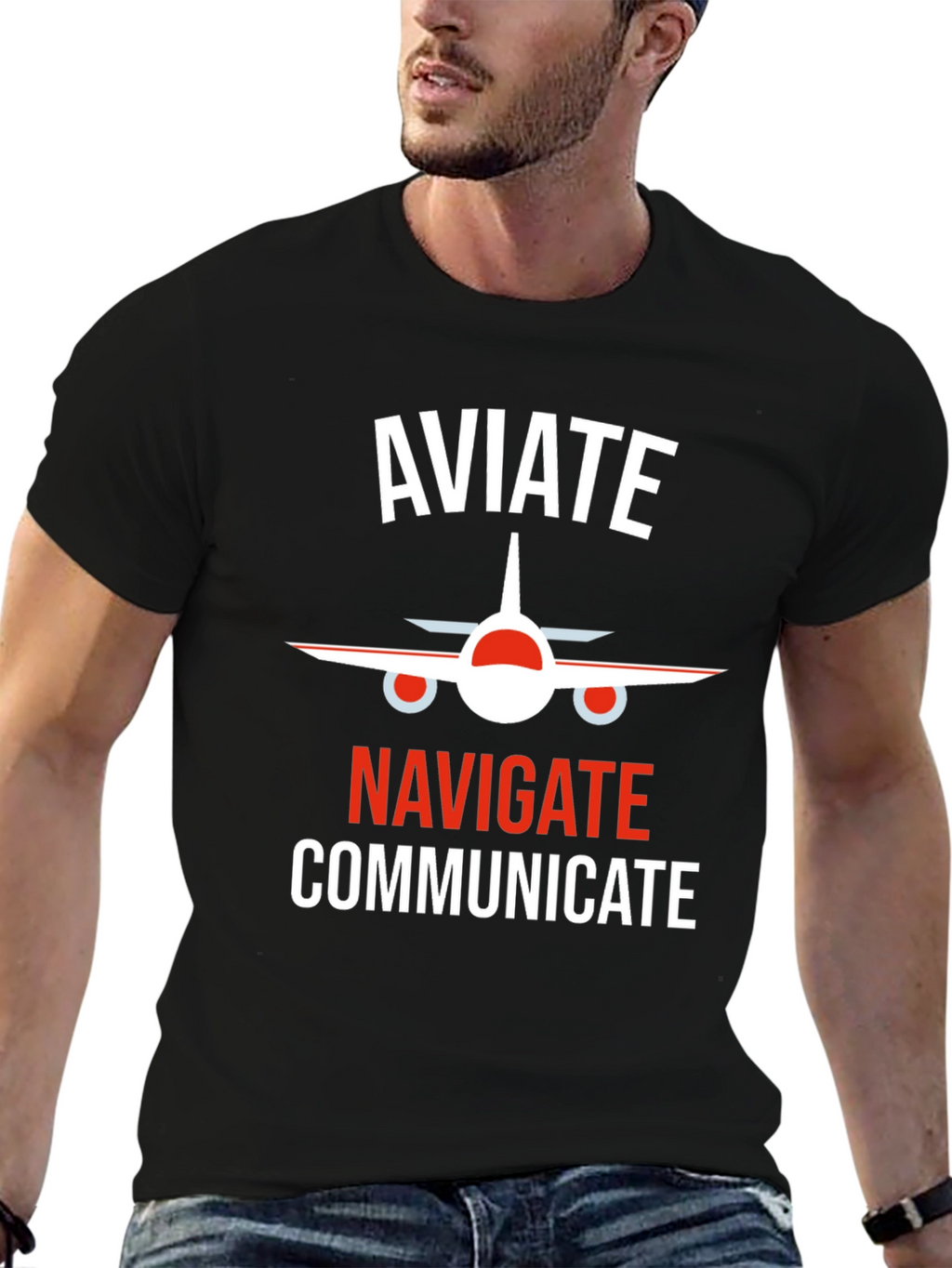 Aviate Navigate Communicate Pilot T-Shirt