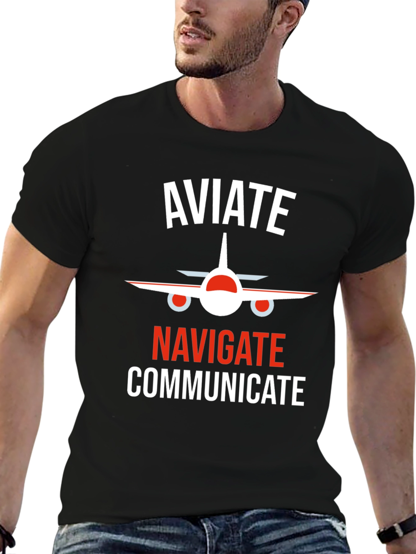 Aviate Navigate Communicate Pilot T-Shirt