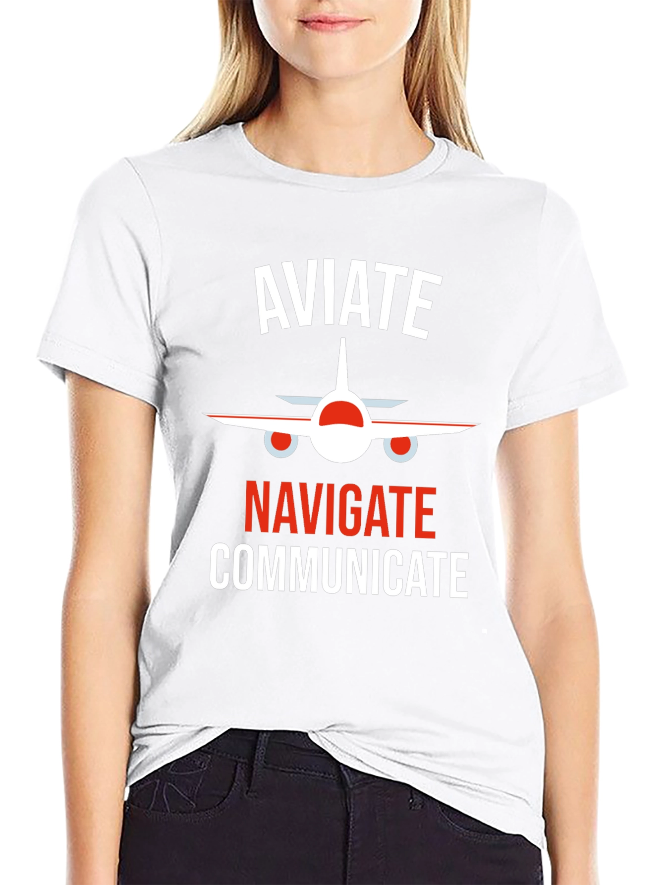 Aviate Navigate Communicate Pilot T-Shirt