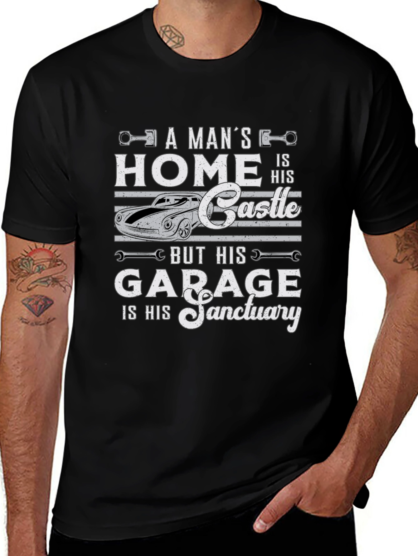 Mens Garage Sanctuary Graphic Tee