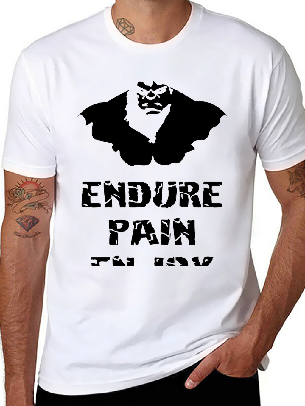 Endure Pain T-Shirt - Gorilla Graphic