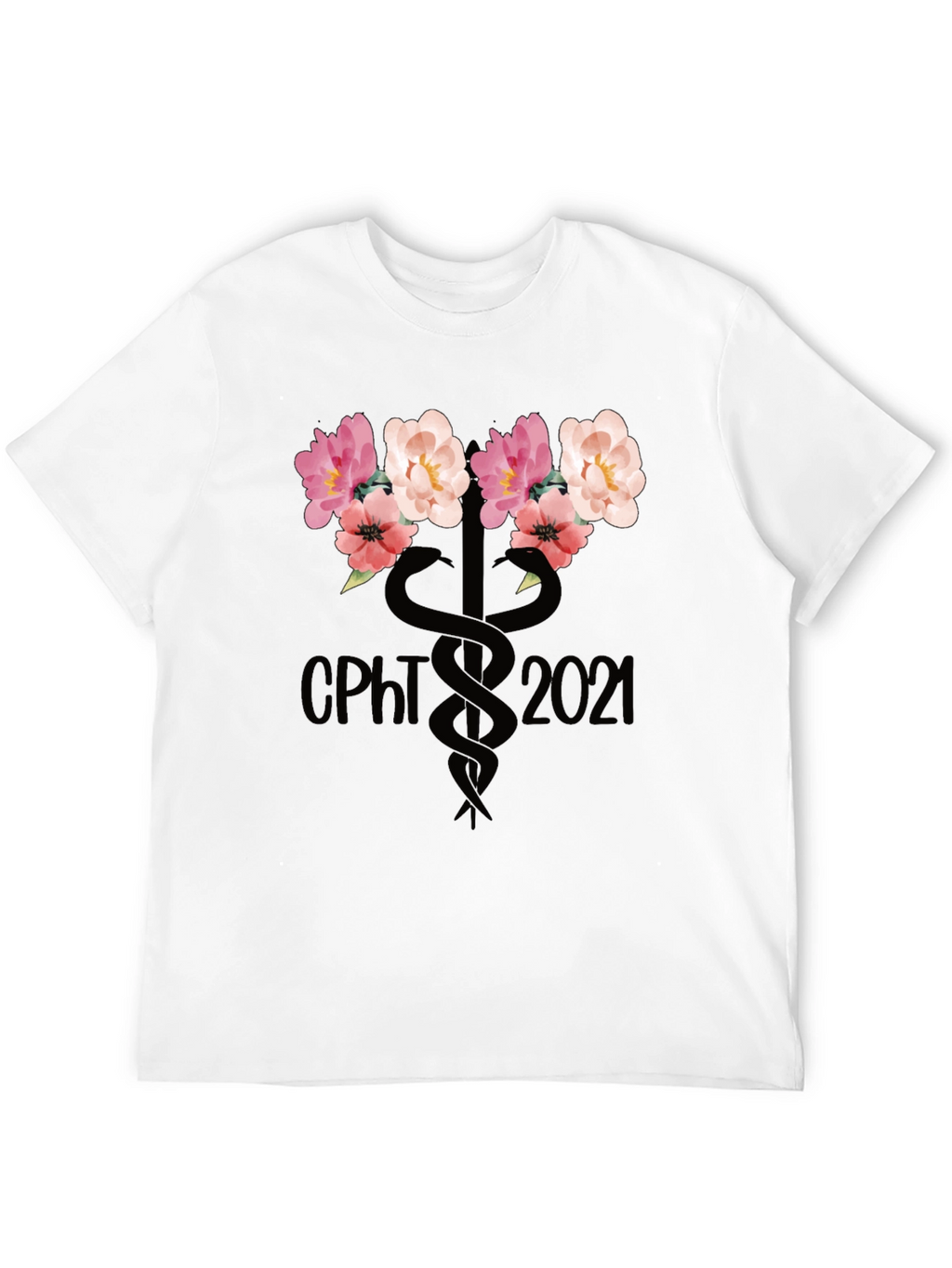 CPHT 2021 Floral Caduceus Graphic T-Shirt