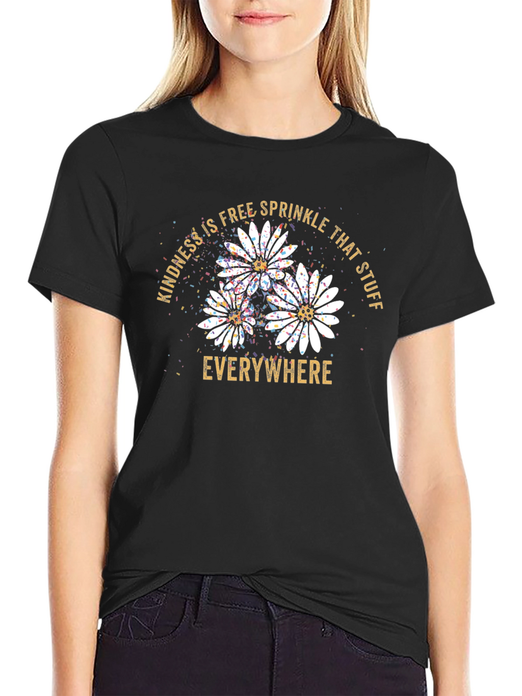 Kindness Sprinkle Black Graphic Tee