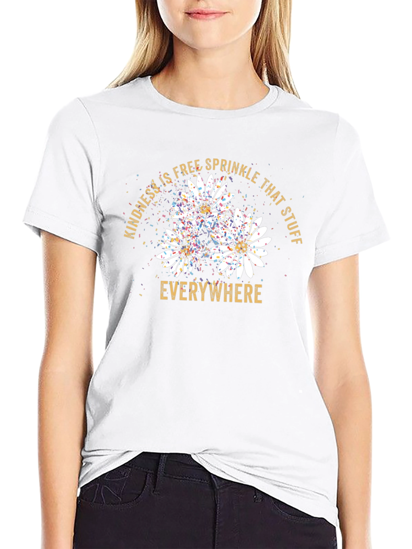 Kindness Sprinkle Black Graphic Tee