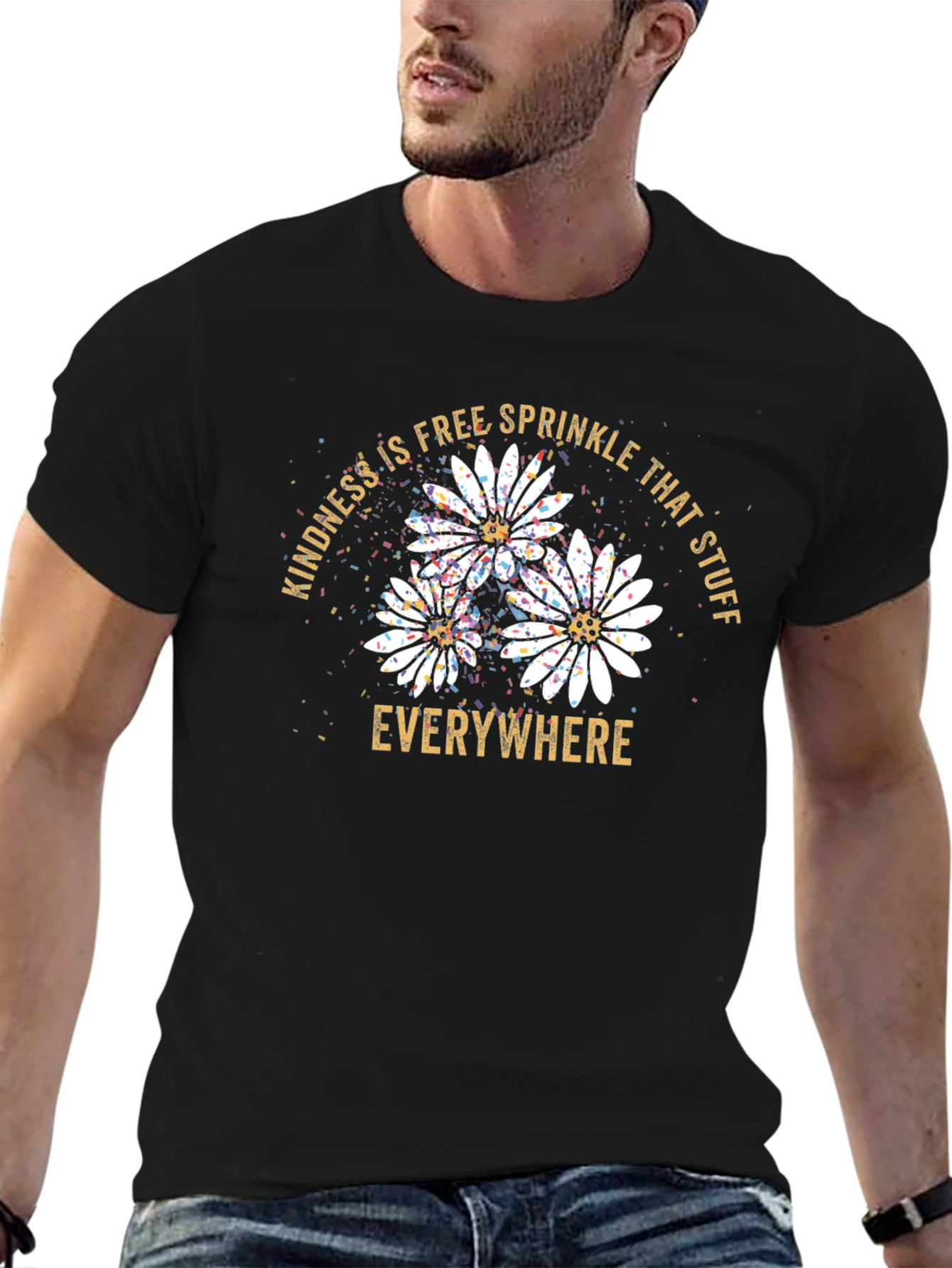 Kindness Sprinkle Black Graphic Tee