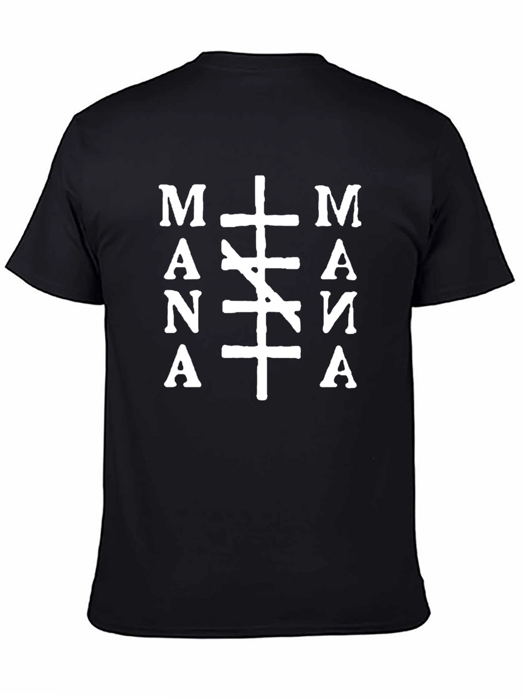 MANA Graphic Print Black T-Shirt