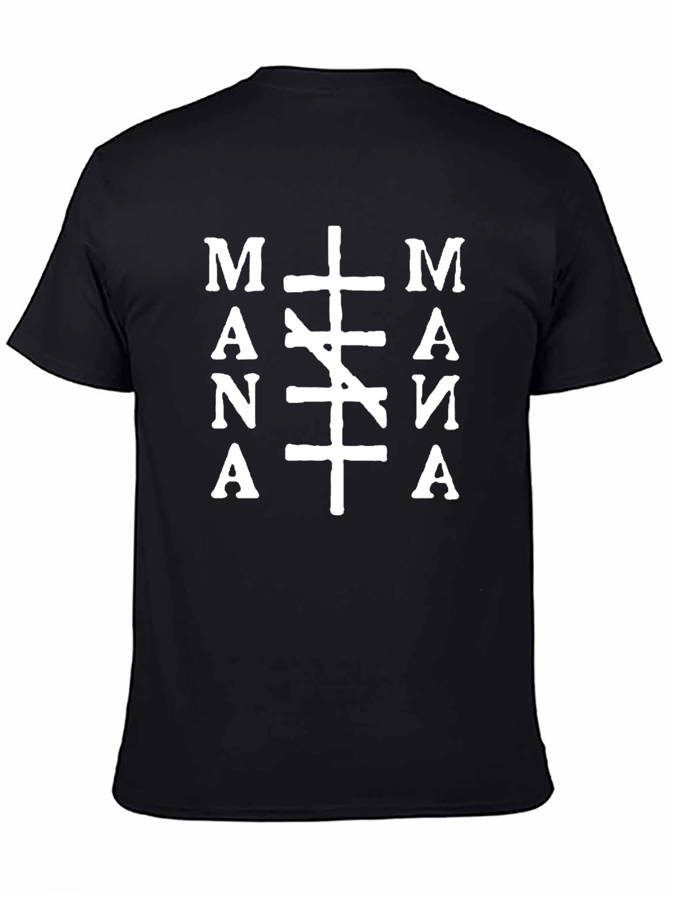 MANA Graphic Print Black T-Shirt