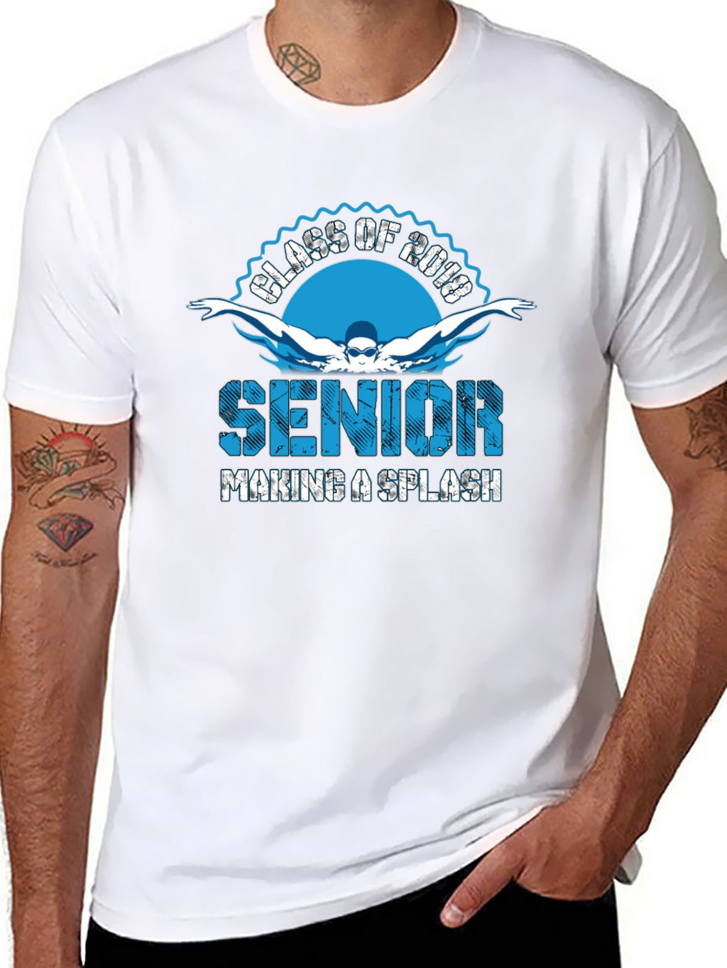 Senior Class of 2018 Swimming T-Shirt