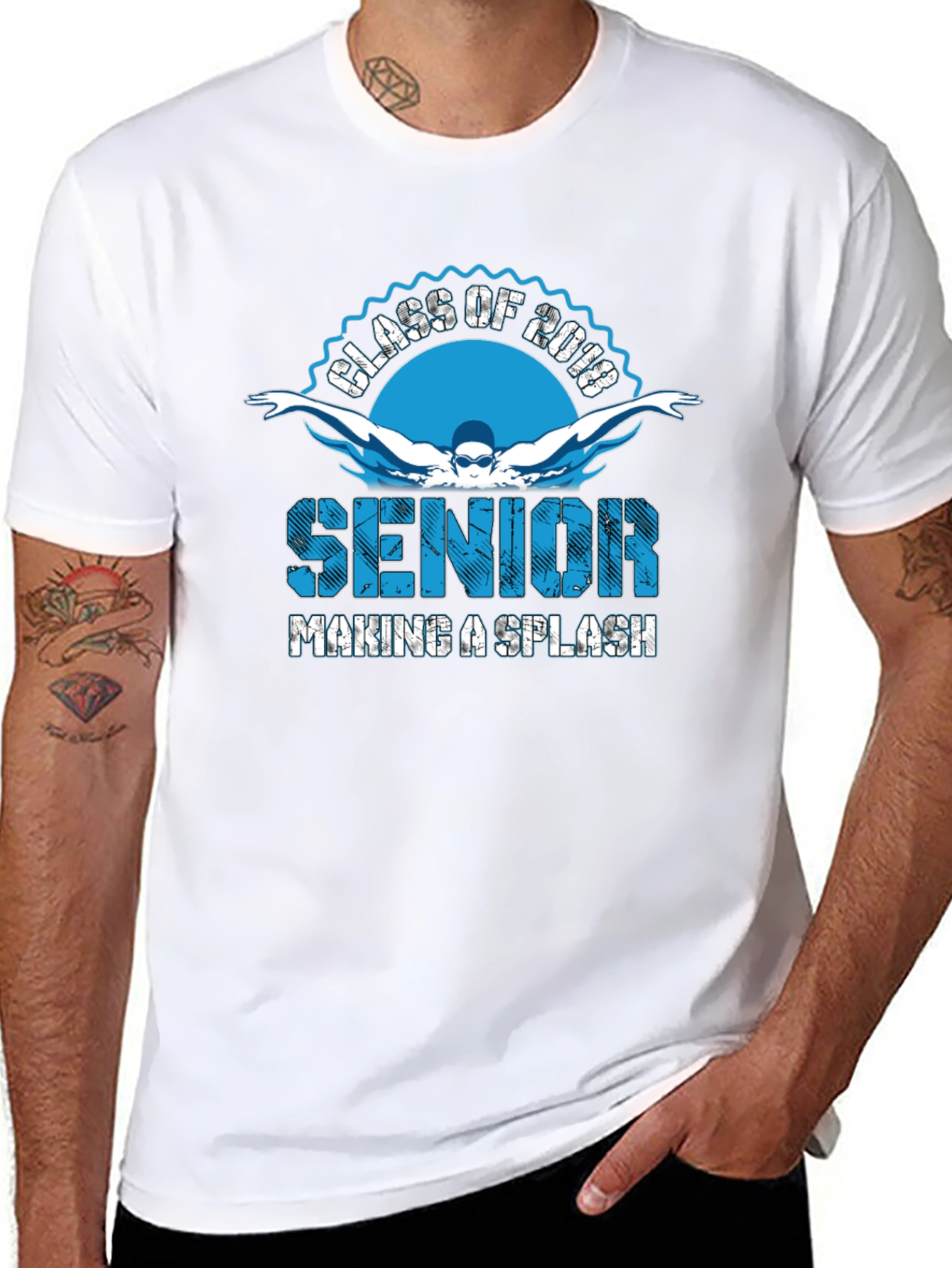 Senior Class of 2018 Swimming T-Shirt