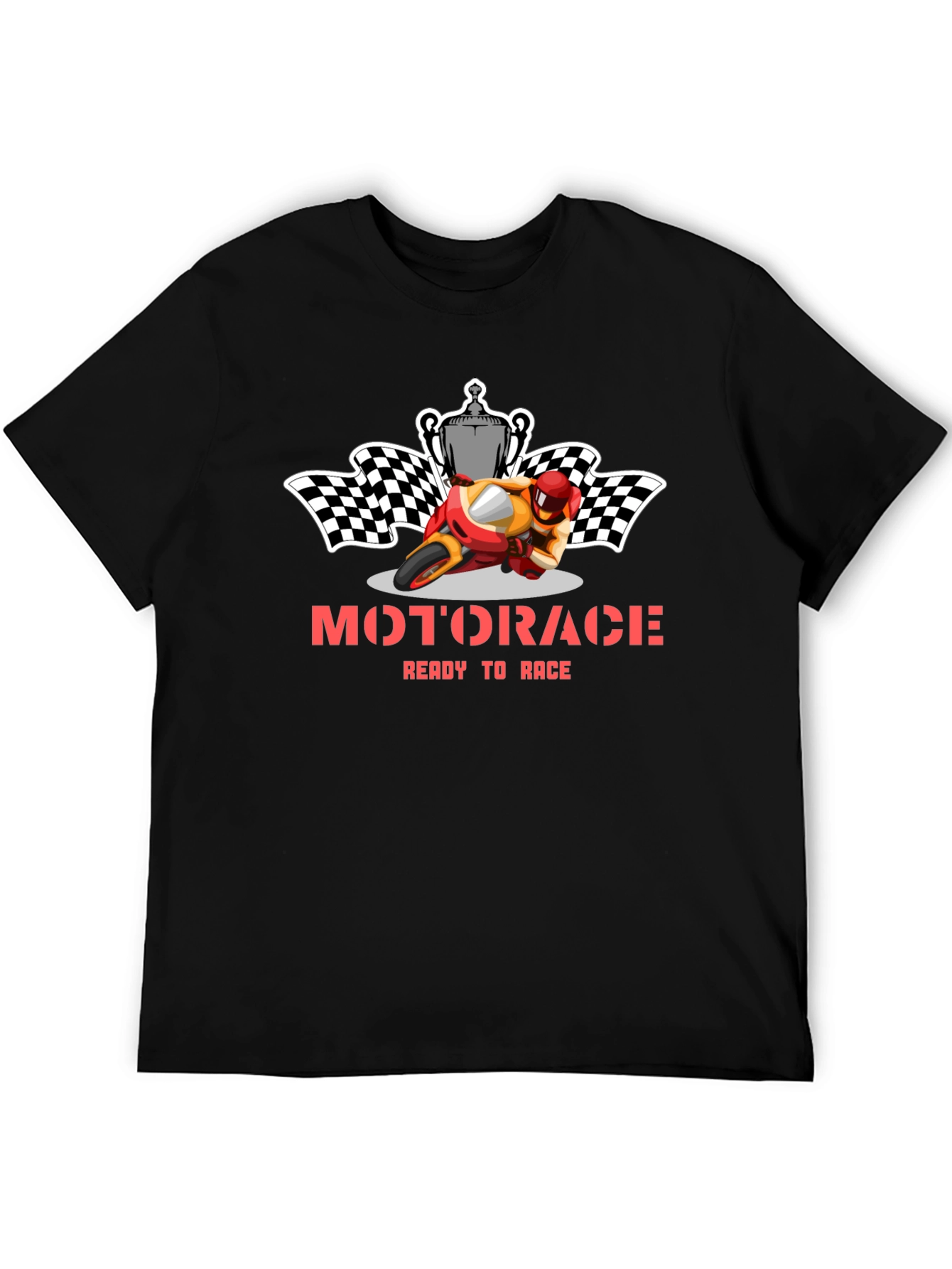 Motorace Ready to Race Graphic Tee - Black