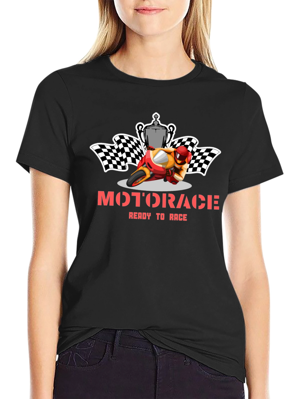 Motorace Ready to Race Graphic Tee - Black