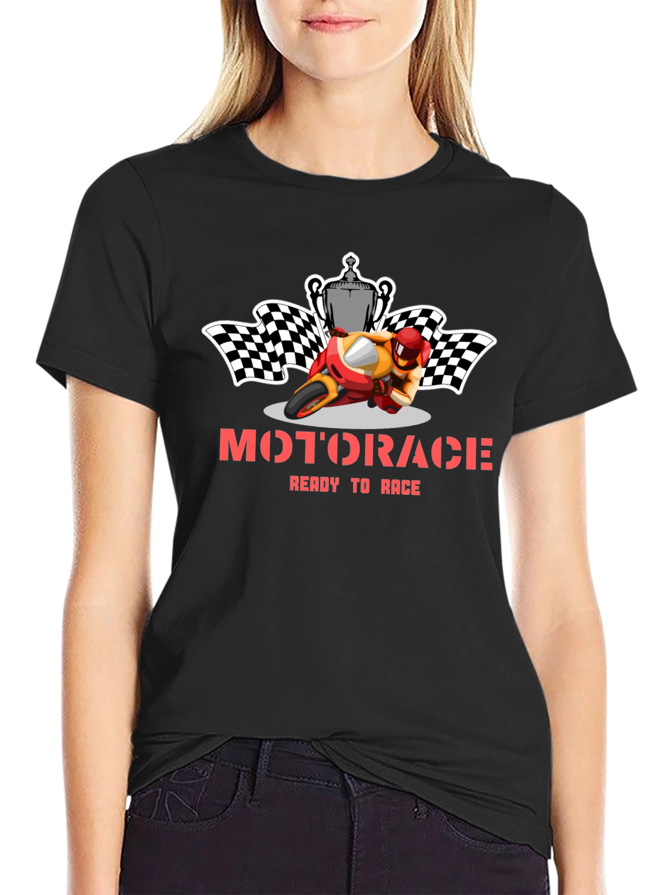 Motorace Ready to Race Graphic Tee - Black