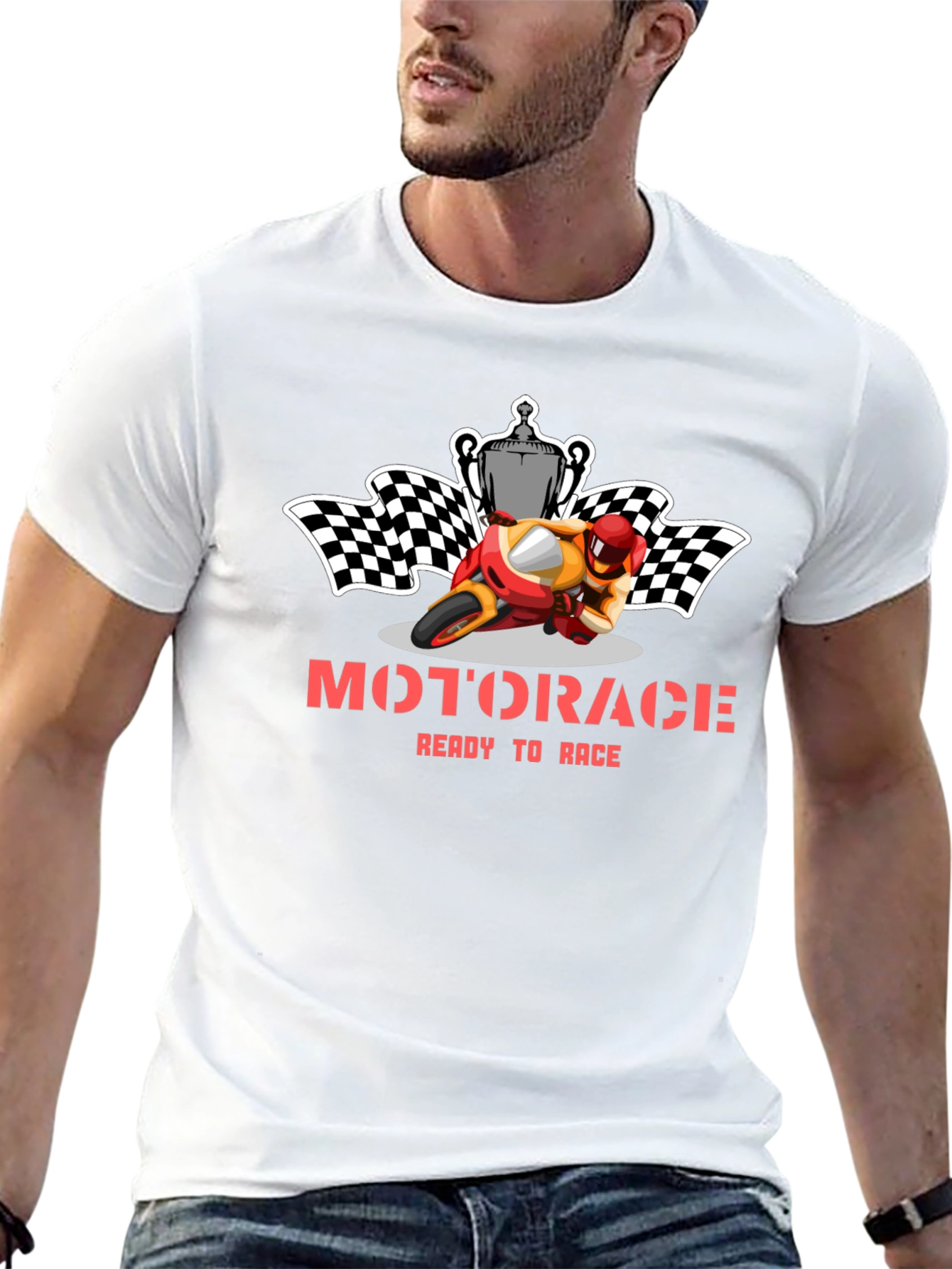 Motorace Ready to Race Graphic Tee - Black