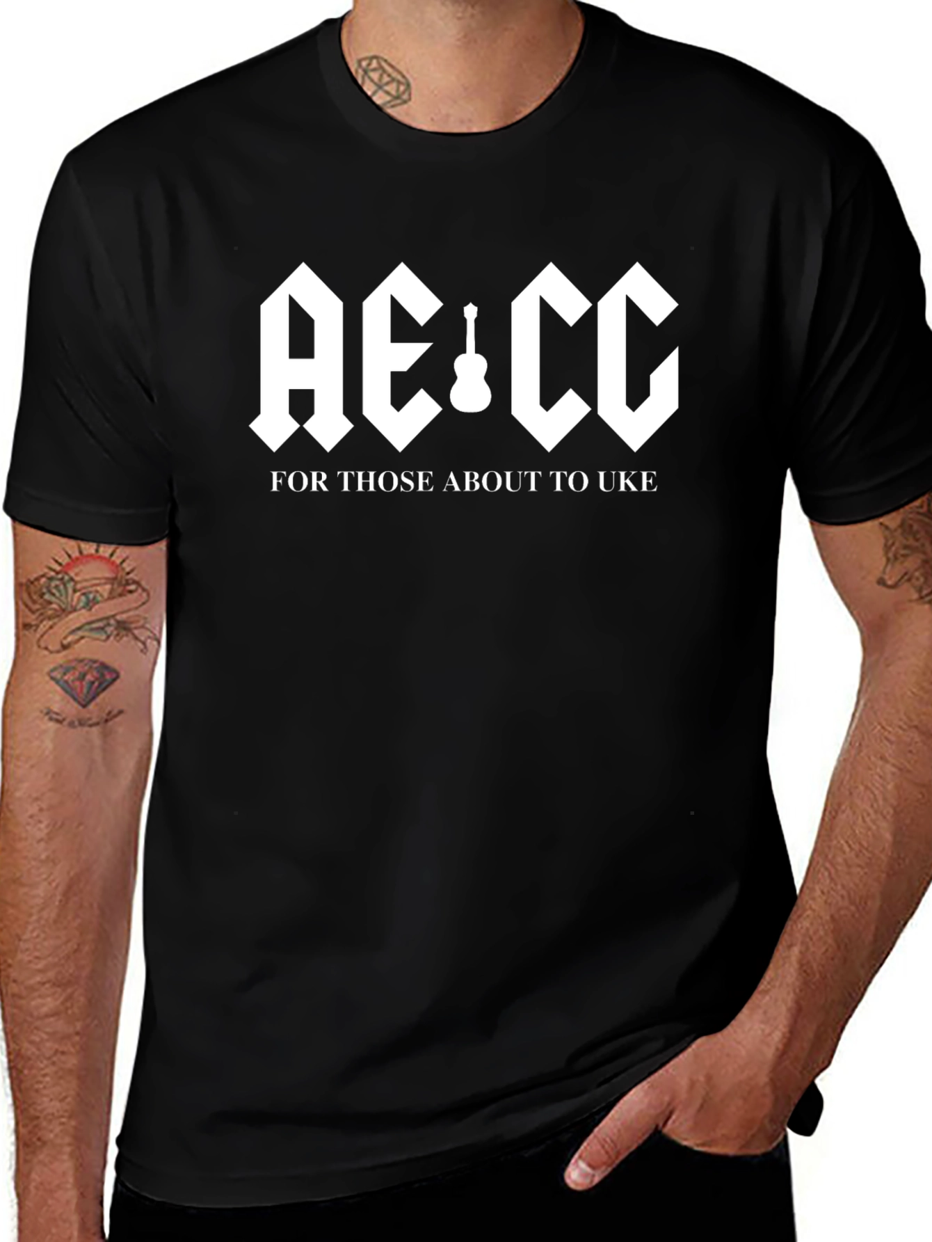 AE:CC Ukulele T-Shirt - Rock Inspired Design