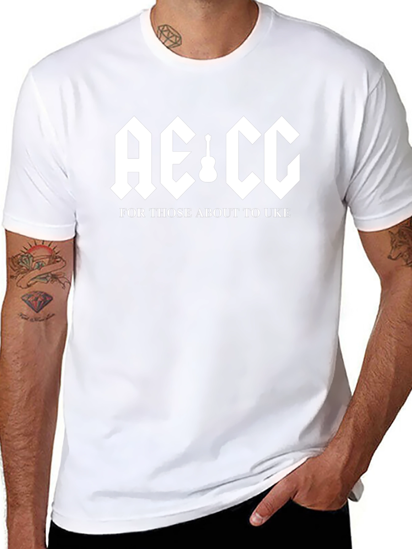 AE:CC Ukulele T-Shirt - Rock Inspired Design