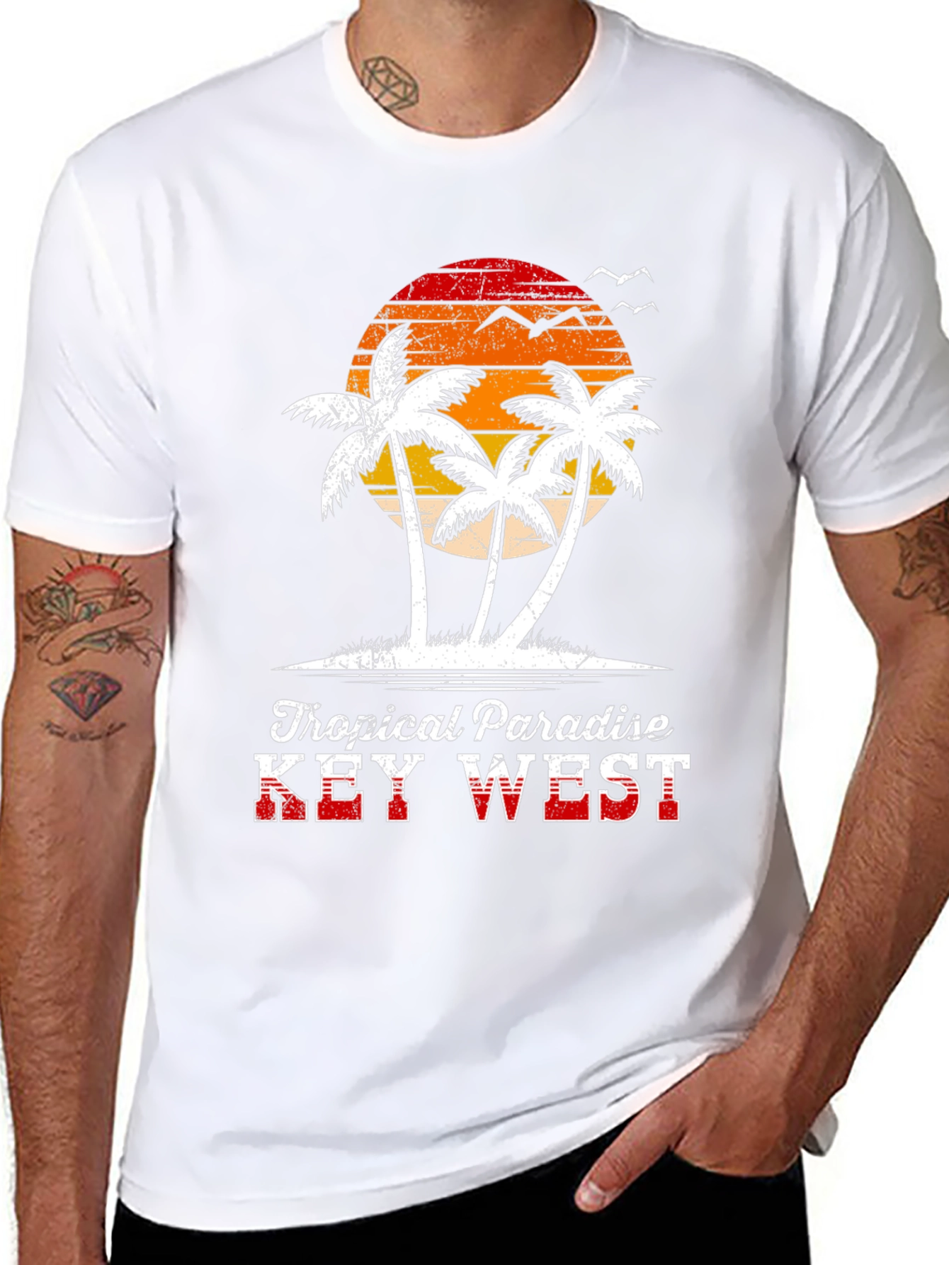 Tropical Paradise Key West Graphic Tee