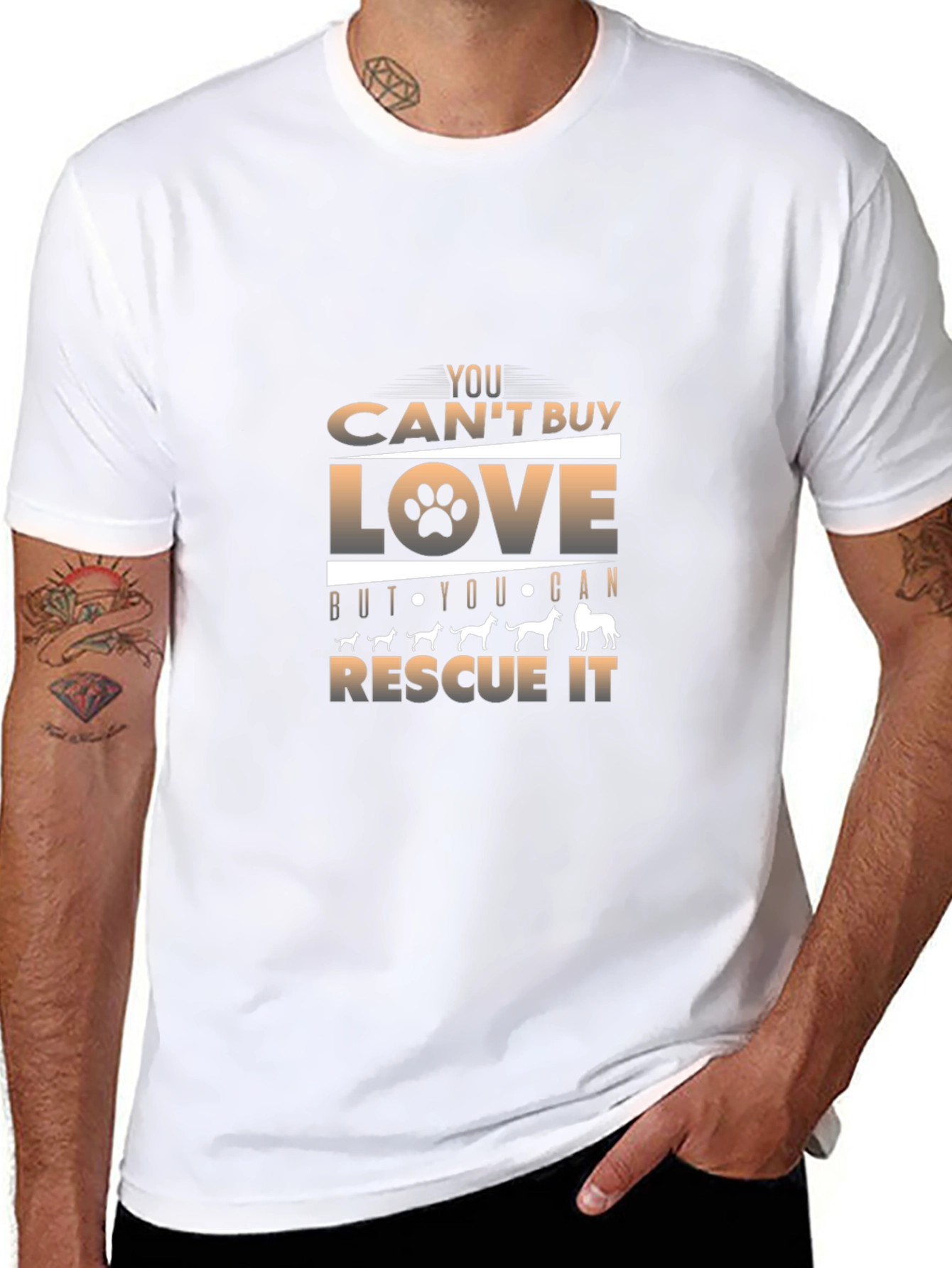 Rescue Dog Love Graphic Tee