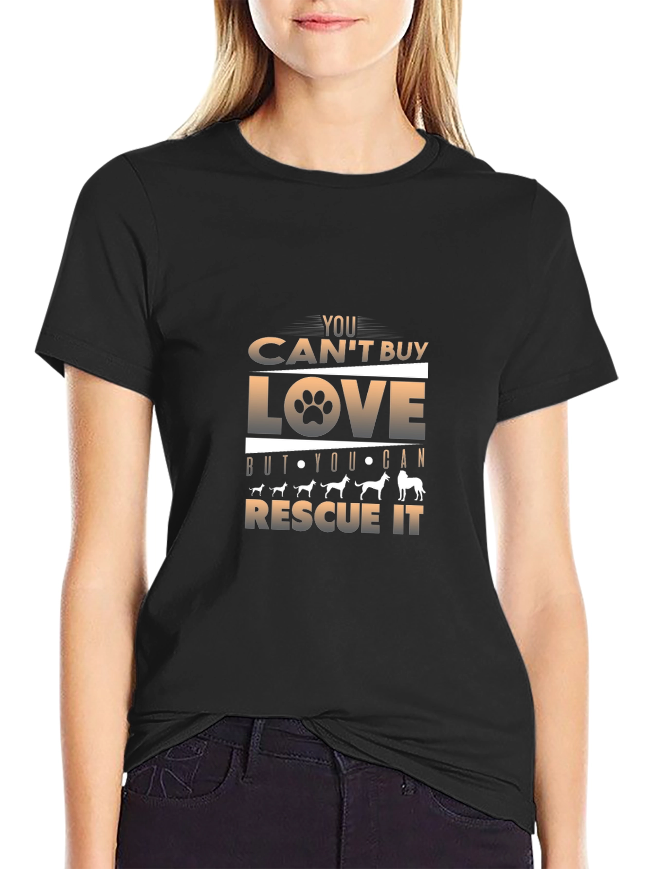 Rescue Dog Love Graphic Tee