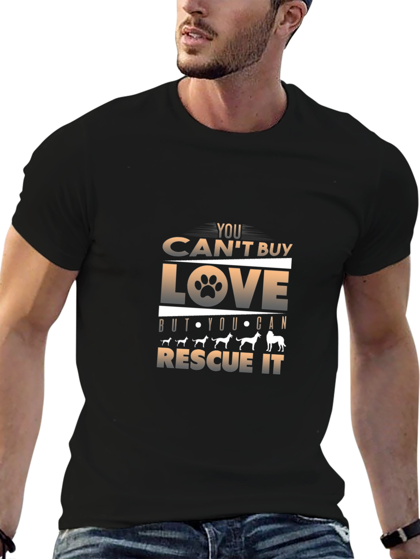 Rescue Dog Love Graphic Tee