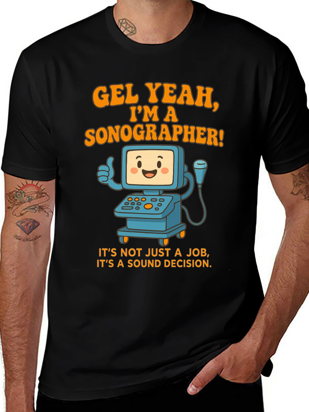 Funny Sonographer T-Shirt - Gel Yeah Im A Sonographer!