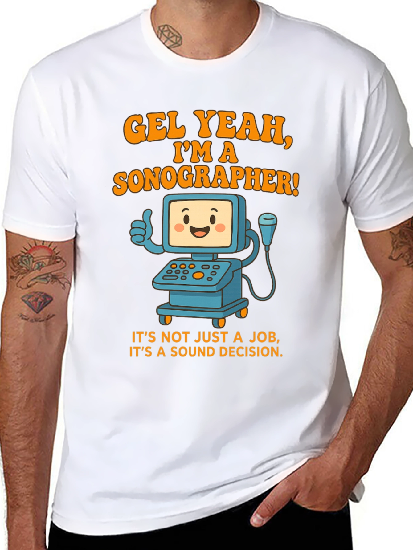 Funny Sonographer T-Shirt - Gel Yeah Im A Sonographer!