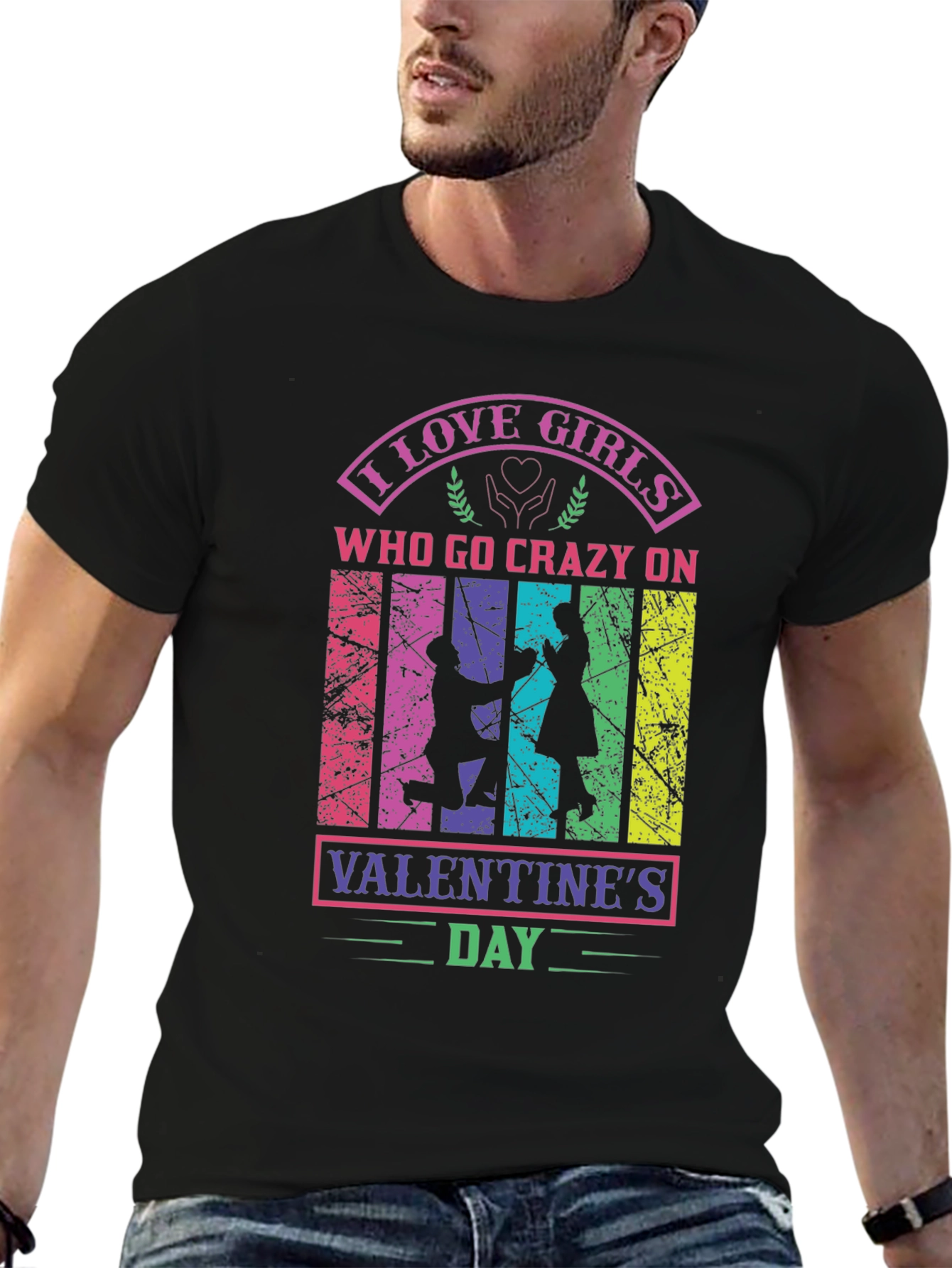 I Love Girls Valentines Day Graphic Tee
