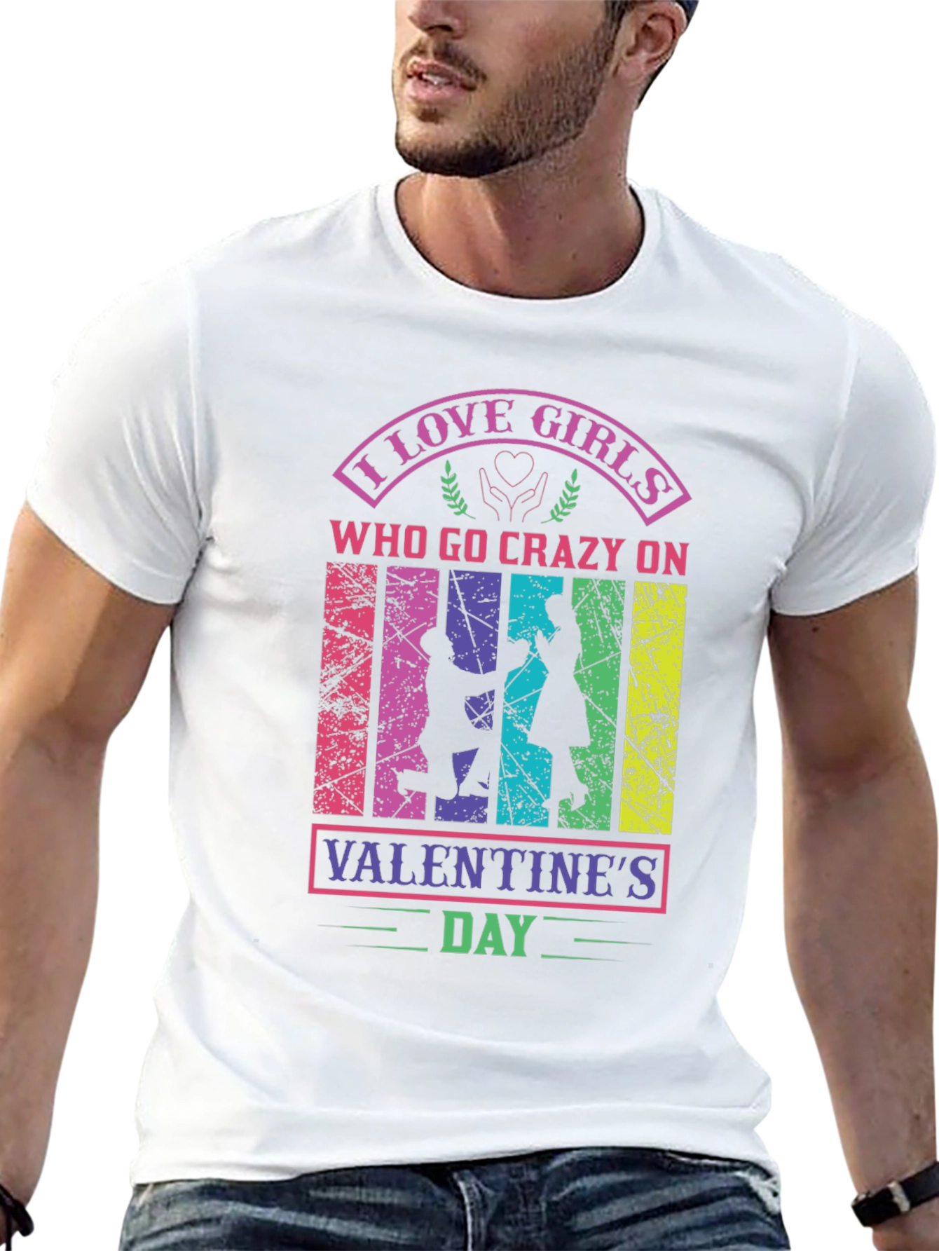 I Love Girls Valentines Day Graphic Tee