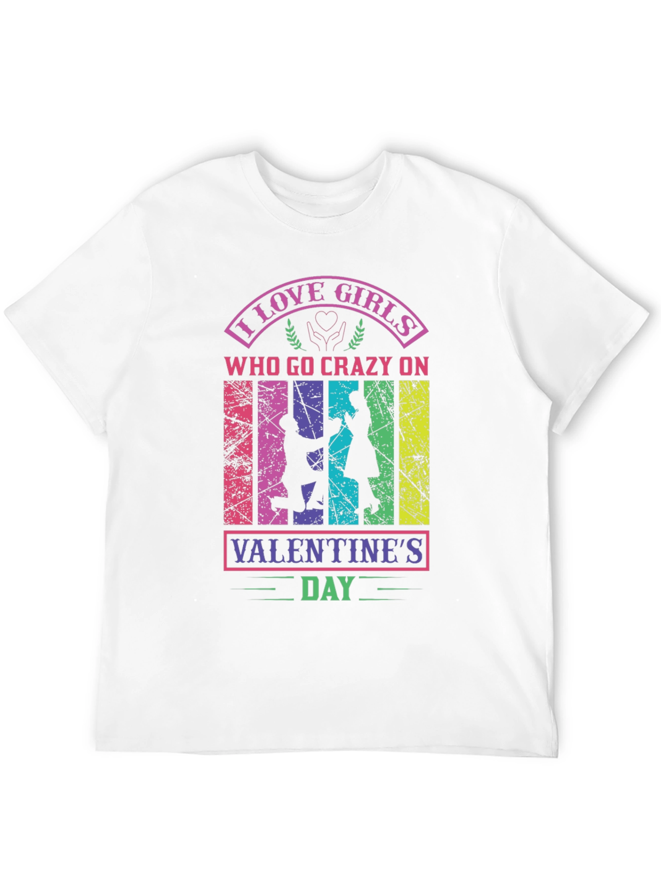 I Love Girls Valentines Day Graphic Tee